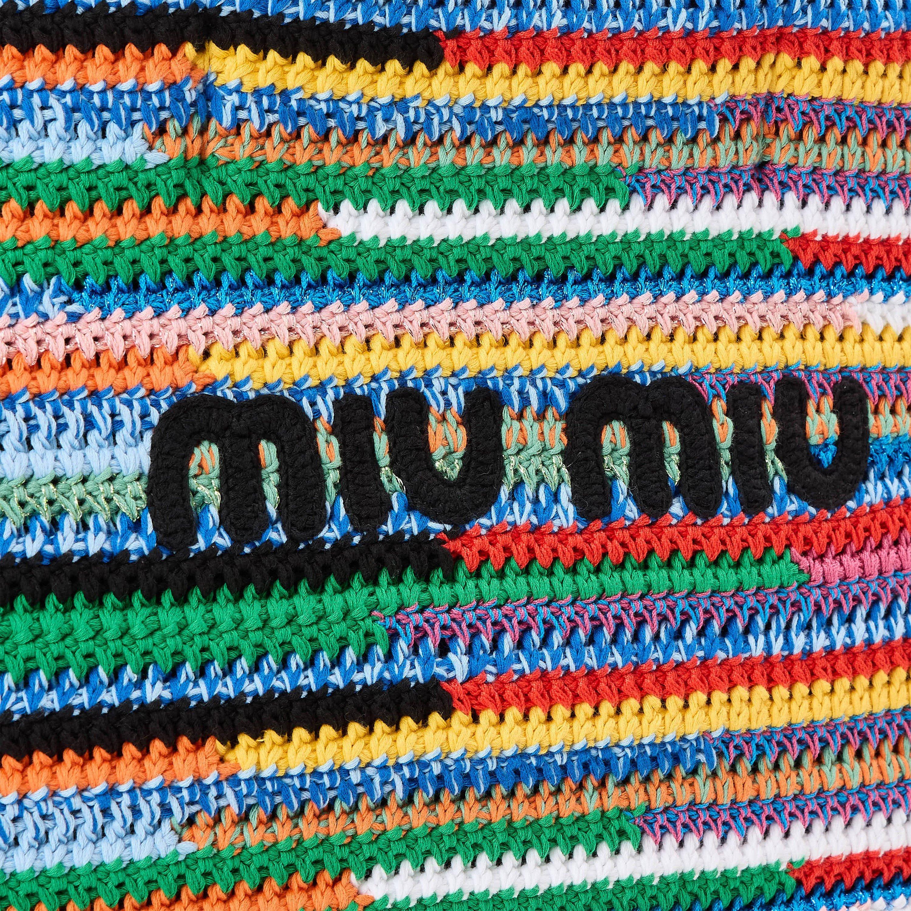 Multicolor - Miu Miu - Women's Straw Bag - 3