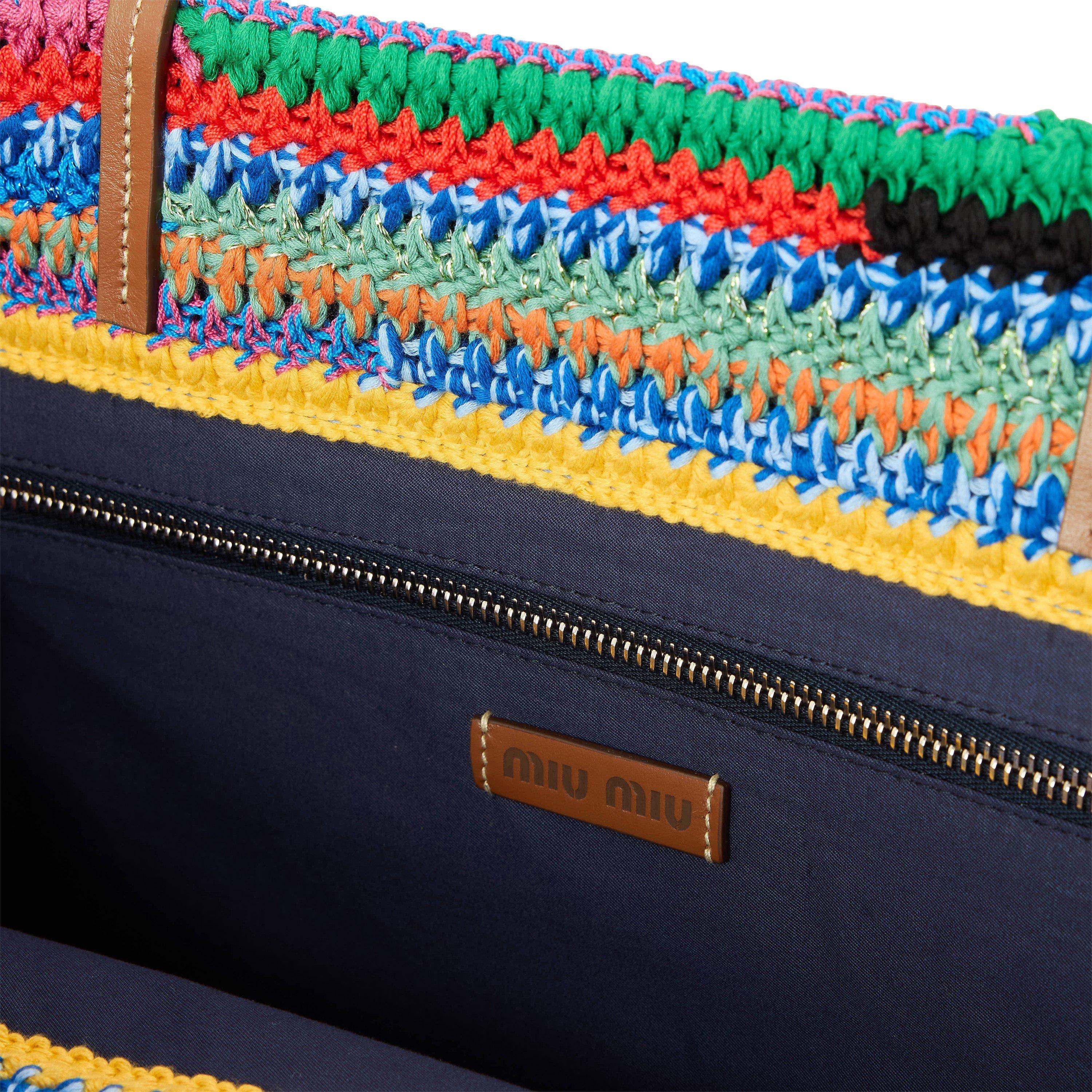 Multicolor - Miu Miu - Women's Straw Bag - 4