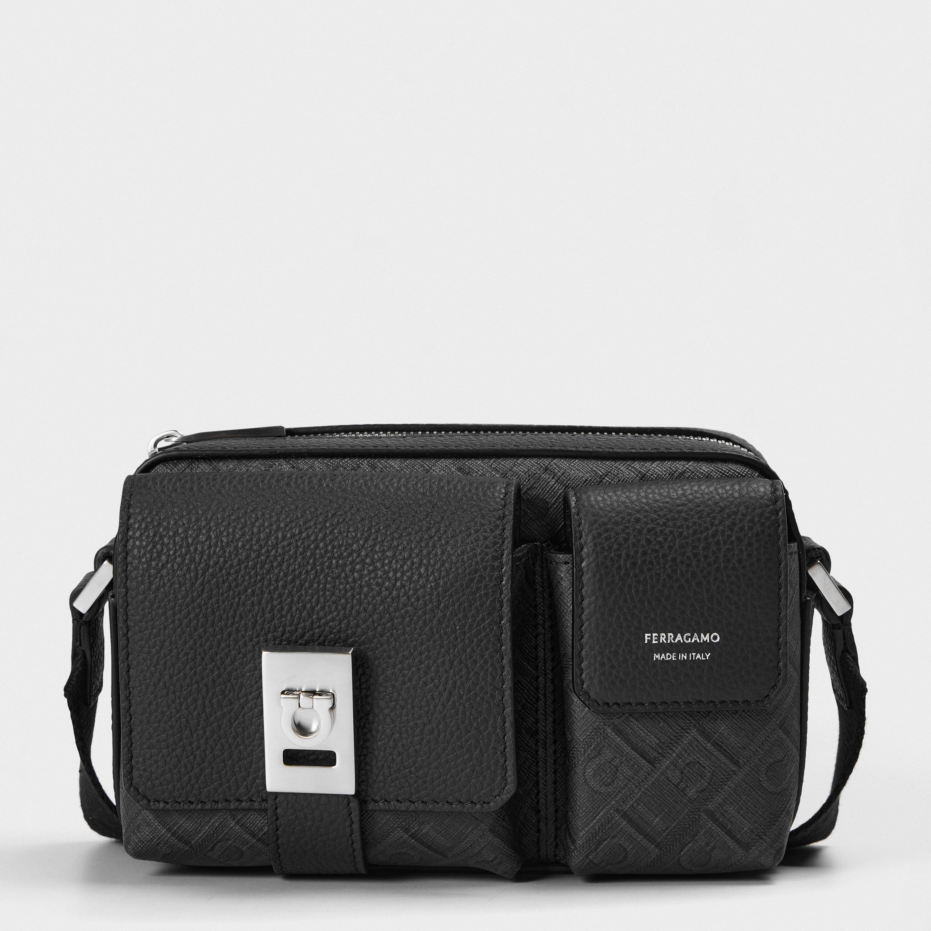 Ferragamo Mens Monogram Utility Crossbody Bag