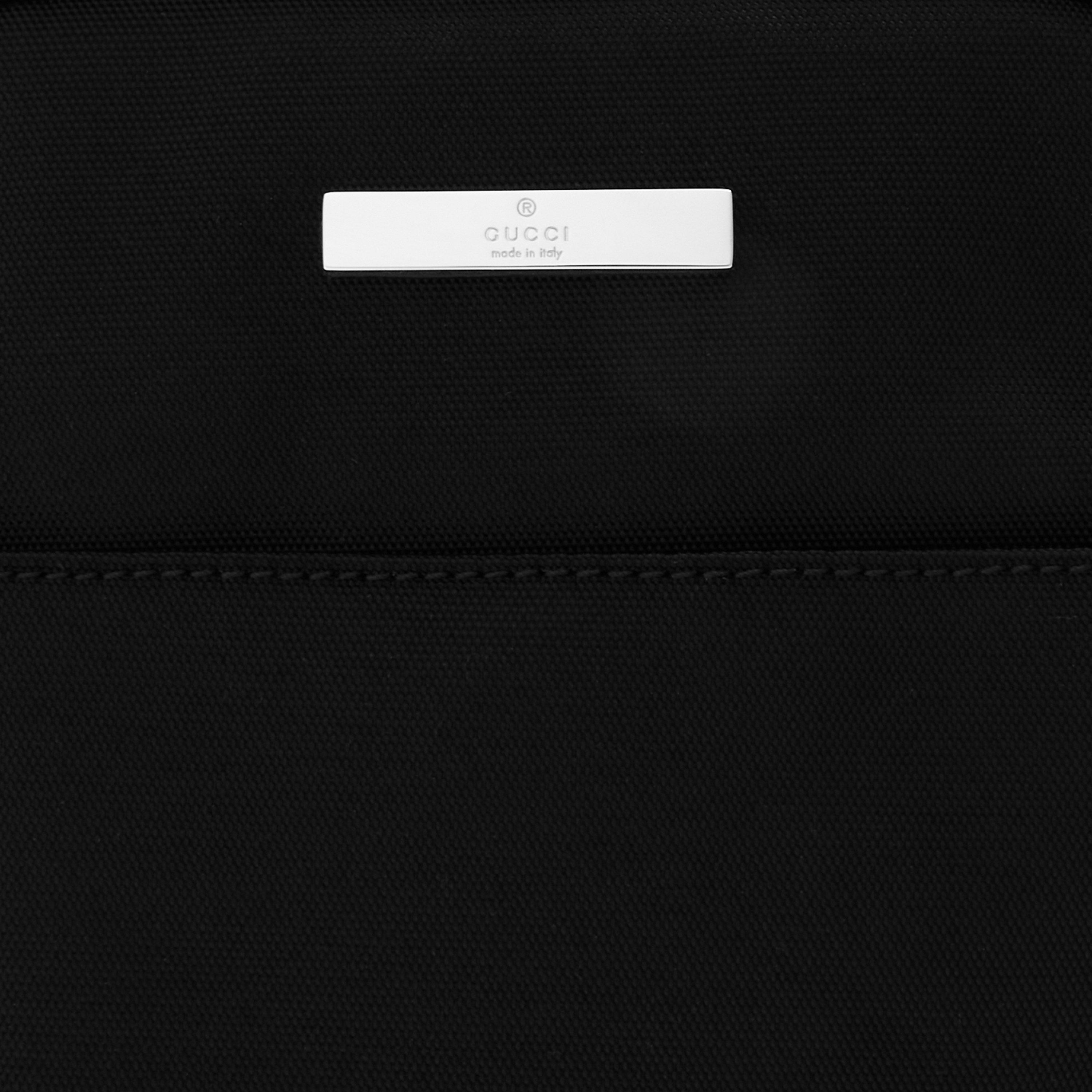 Black - Gucci - Men's Tag Cotton Crossbody Bag - 3