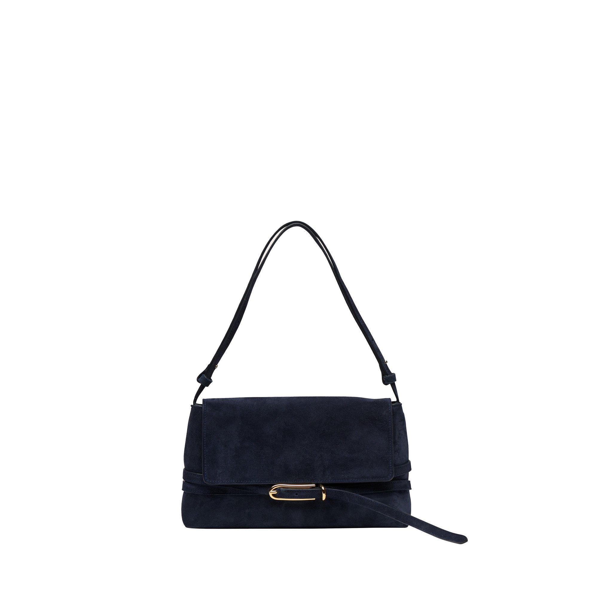 Navy Suede - Liffner - Lif Belted Shoulder Ld64 - 1