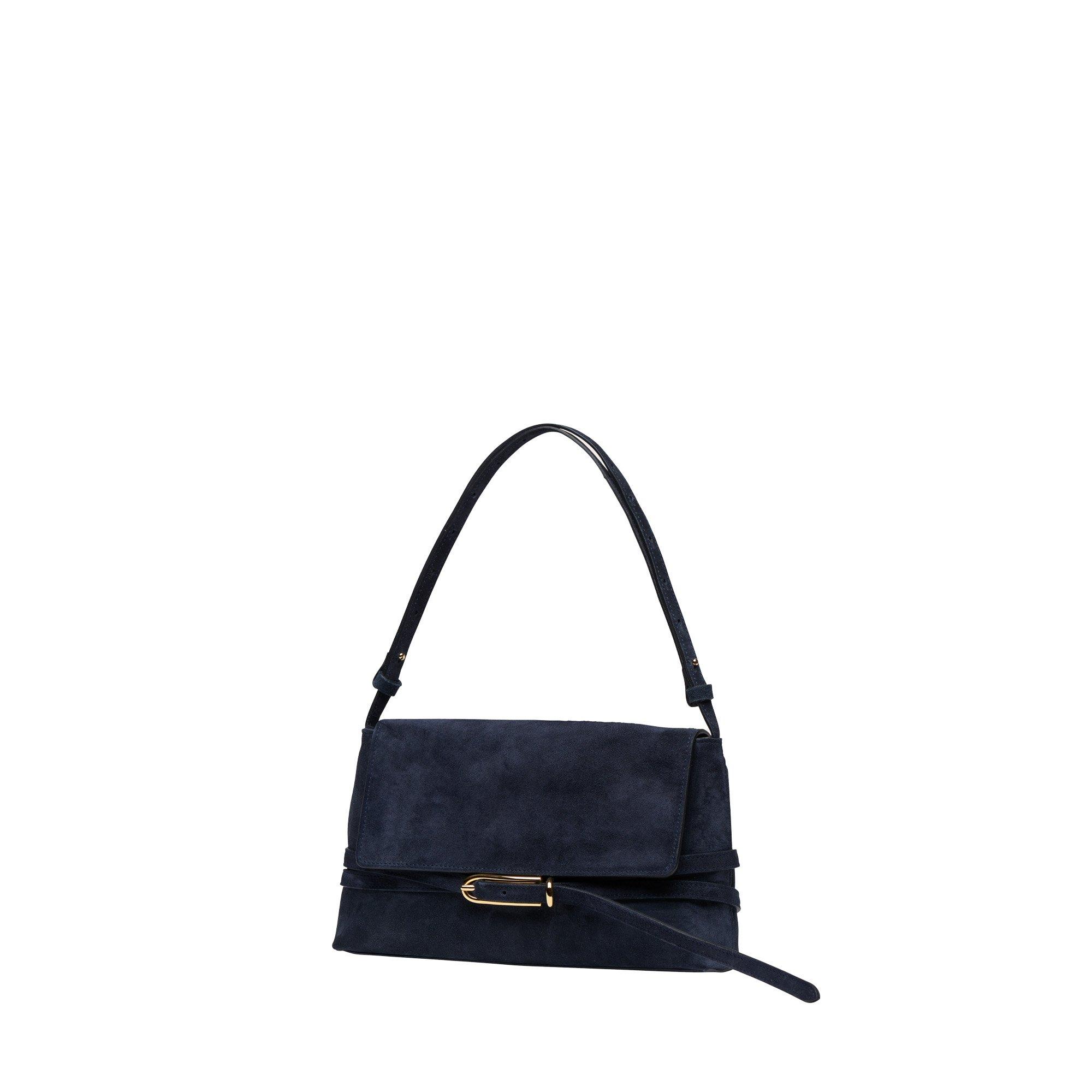 Navy Suede - Liffner - Lif Belted Shoulder Ld64 - 2