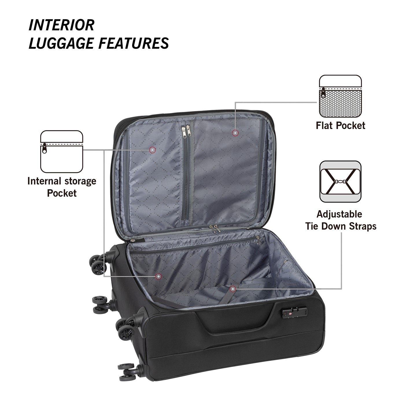 Black - Linea - Linea Florence Luggage - 4