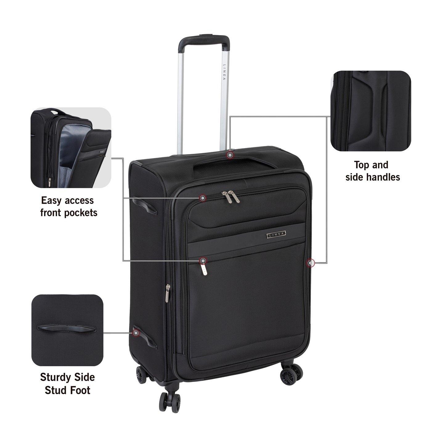 Black - Linea - Linea Florence Luggage - 6