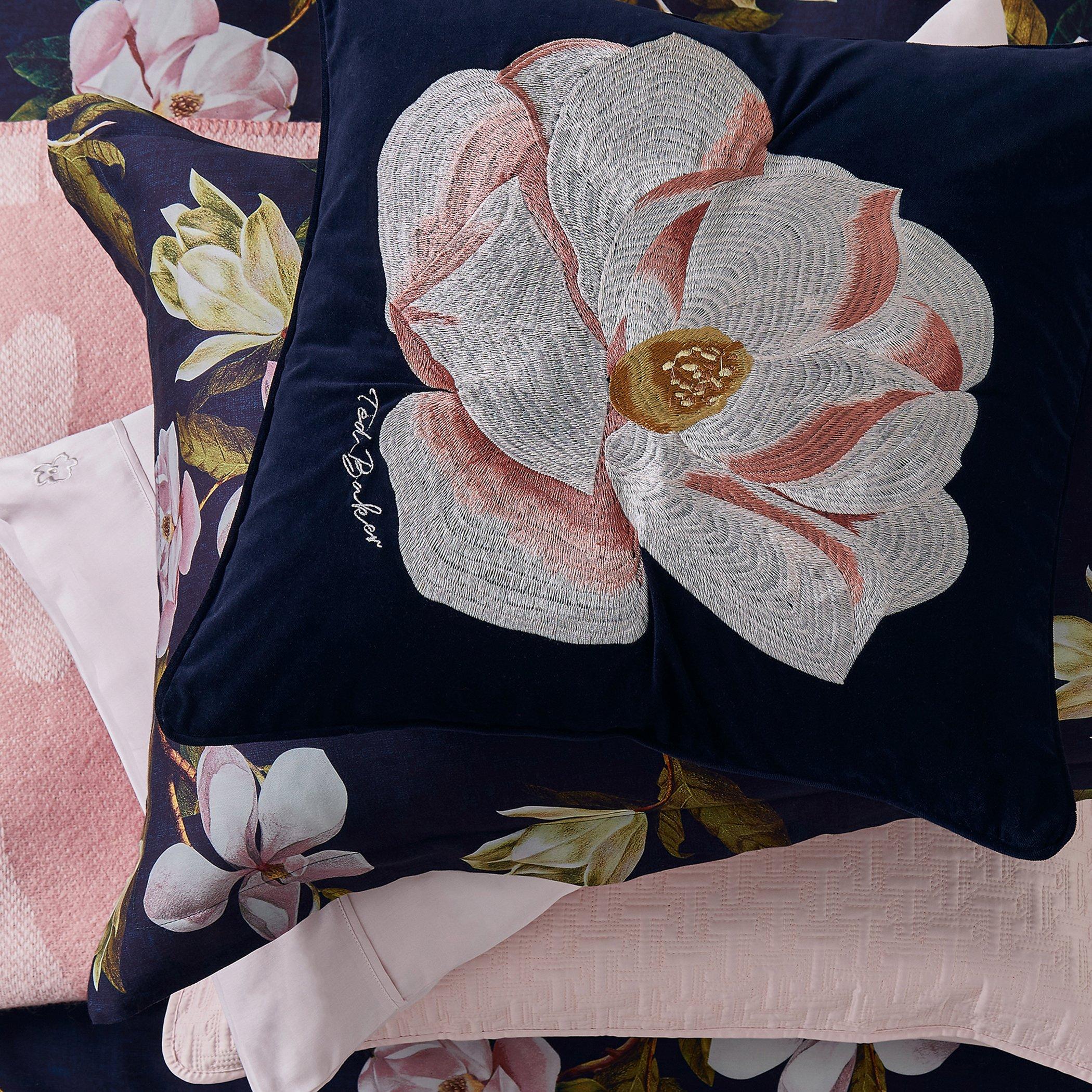 Navy - Ted Baker Home - Opal Floral Cushion - 3