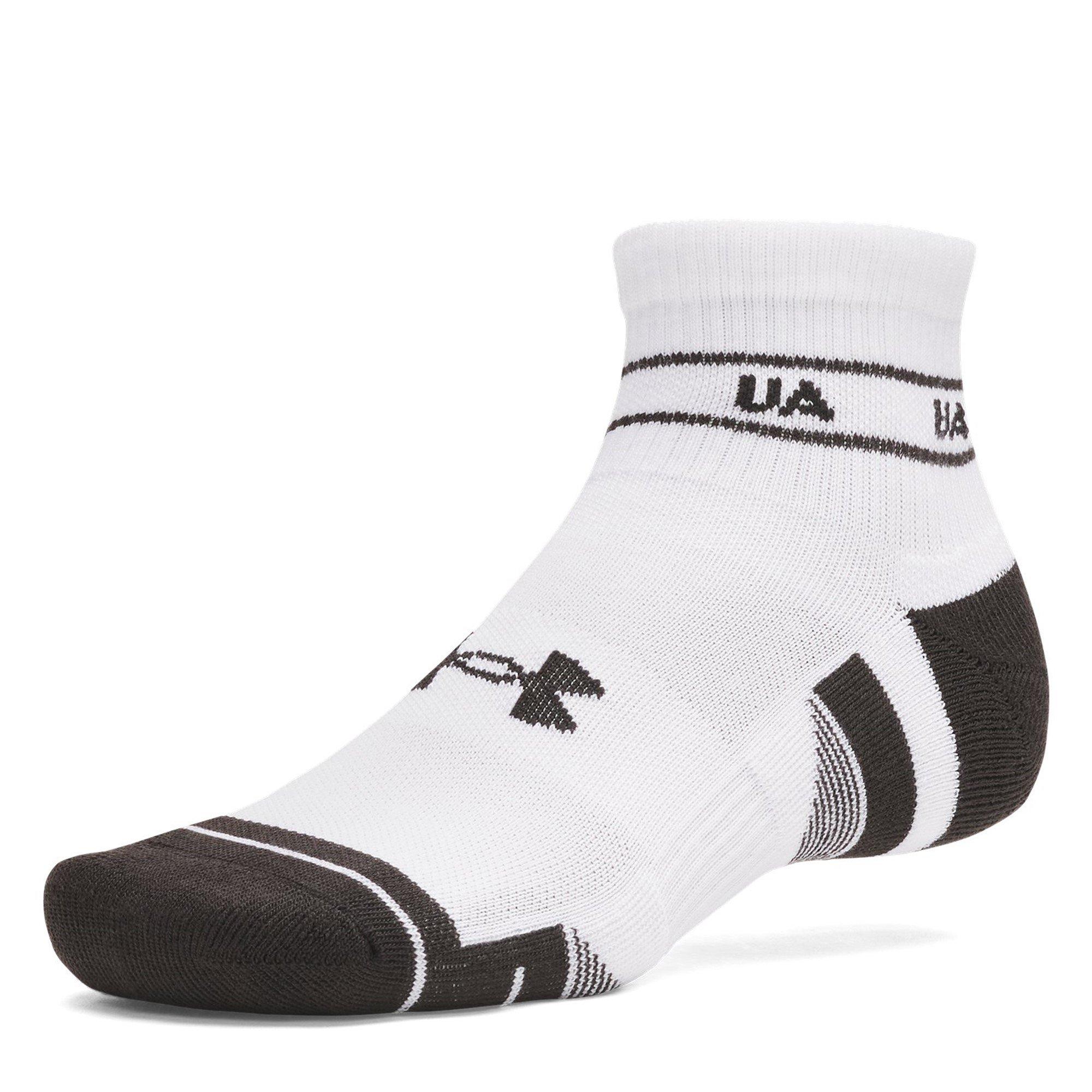 White/Wht/Black - Under Armour - Armour Performance Tech Unisex Quarter Socks 3 Pack - 2