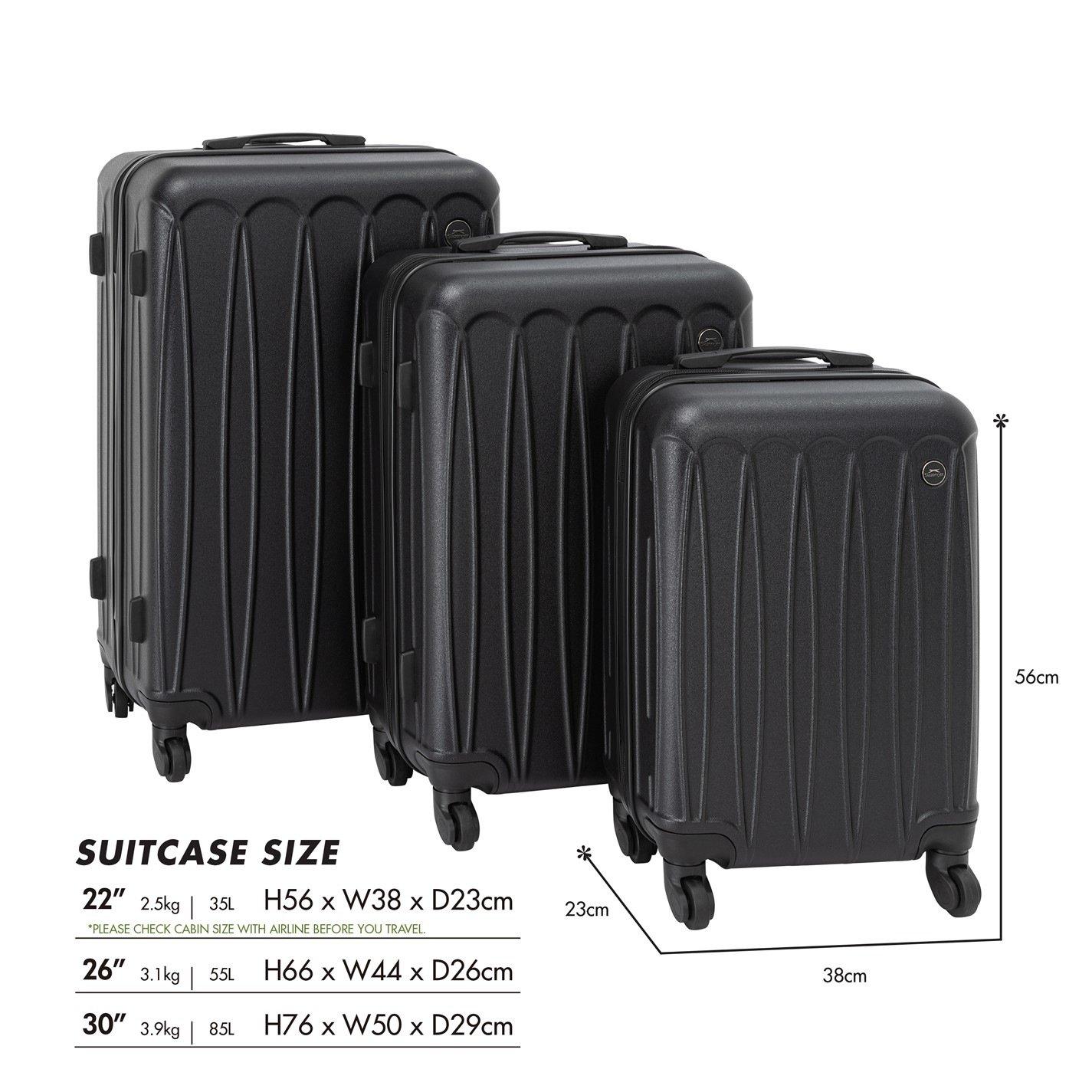 L GEAR SOLID Δ PREMIUM PACK Slazenger 3 Piece Suitcase Set | Sports Direct