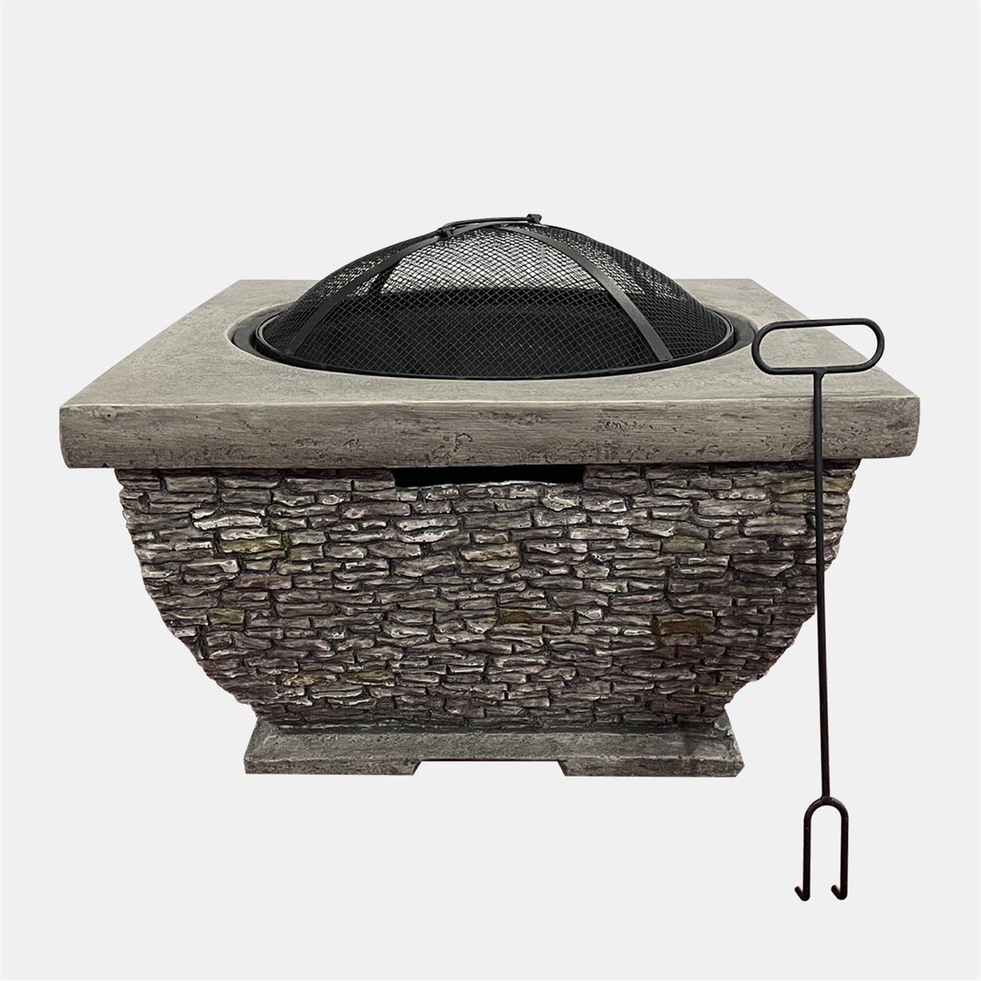 Brown - Linea - Linea Sq Stone Firepit 63 - 1