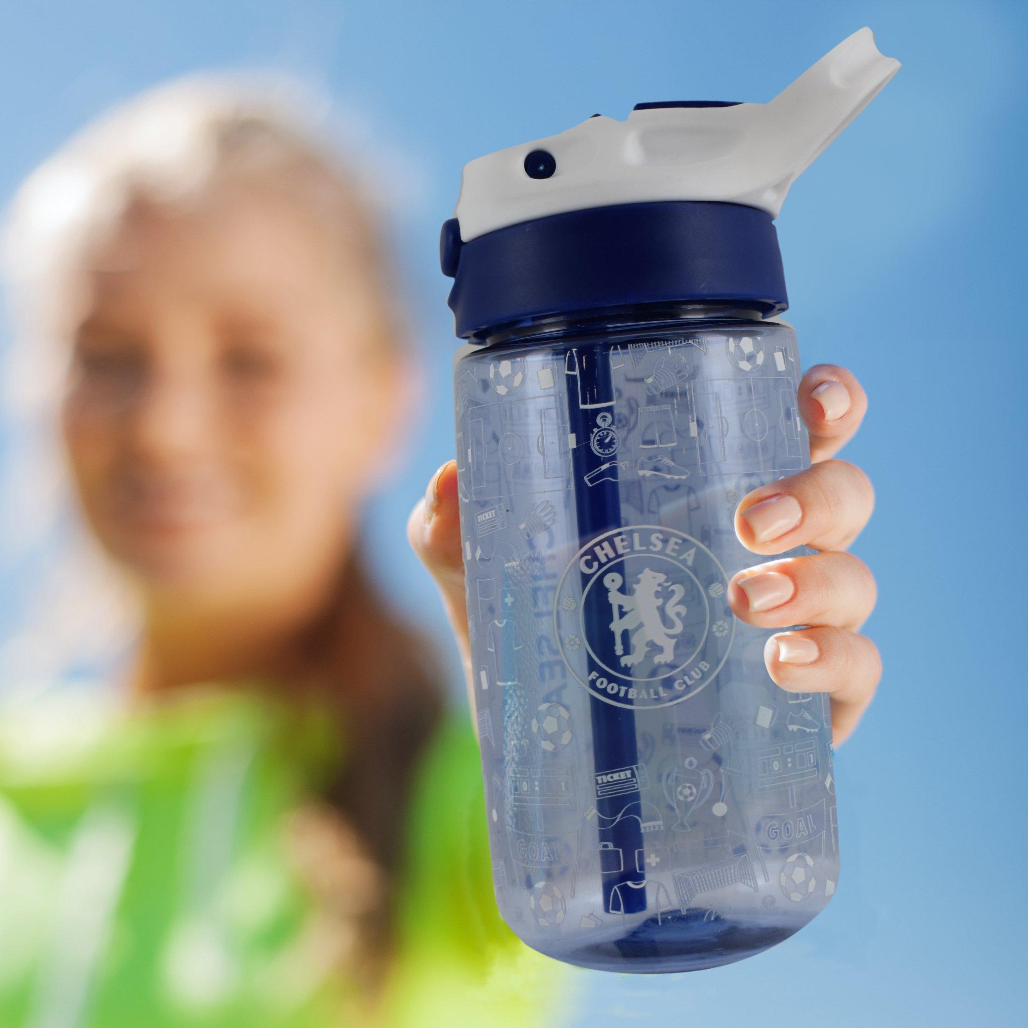 Chelsea - Team - Kids' 480ml Plastic Football Water Bottle - 7