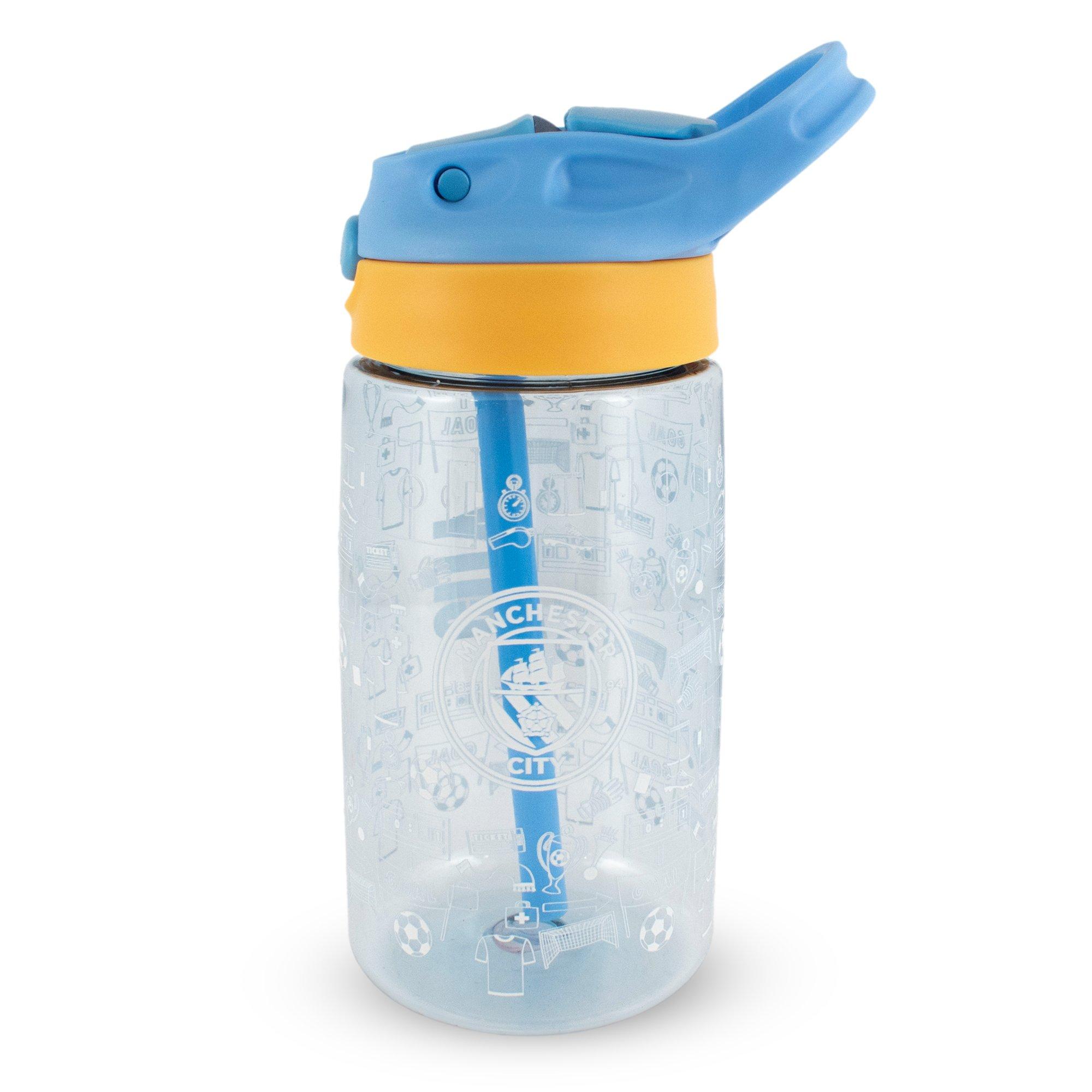Manchester City - Team - Kids' 480ml Plastic Football Water Bottle - 1