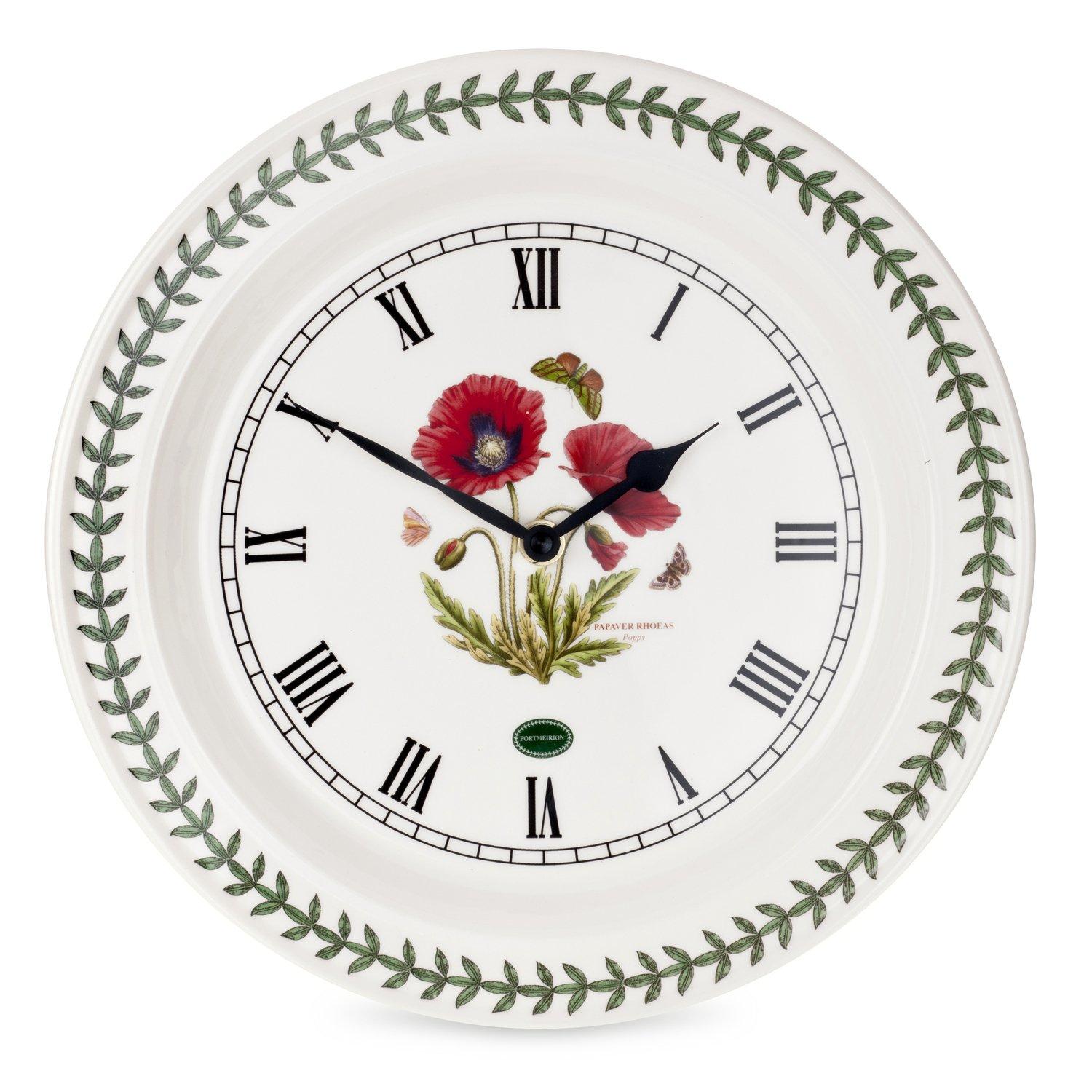 Portmeirion Botanic Garden  Botanic Garden Poppy Wall Clock - Neutral