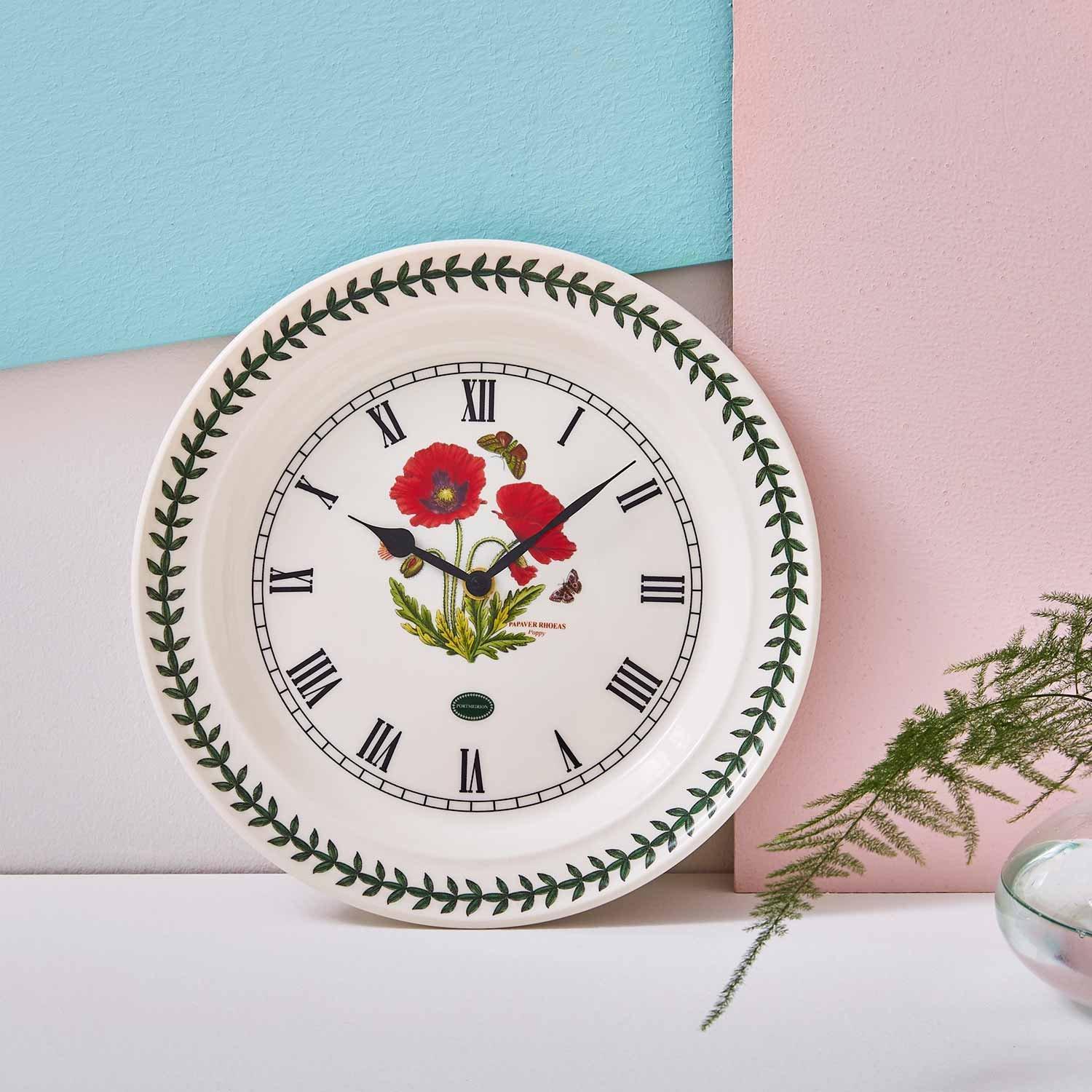 Neutral - Portmeirion Botanic Garden - Botanic Garden Poppy Wall Clock - 2