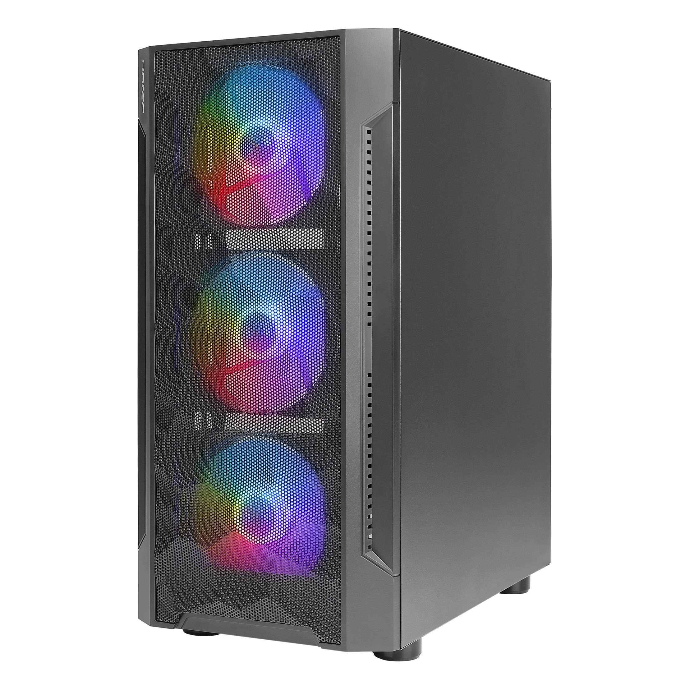 Black - Antec - NX260 Midi Tower Gaming Case - Black - 3
