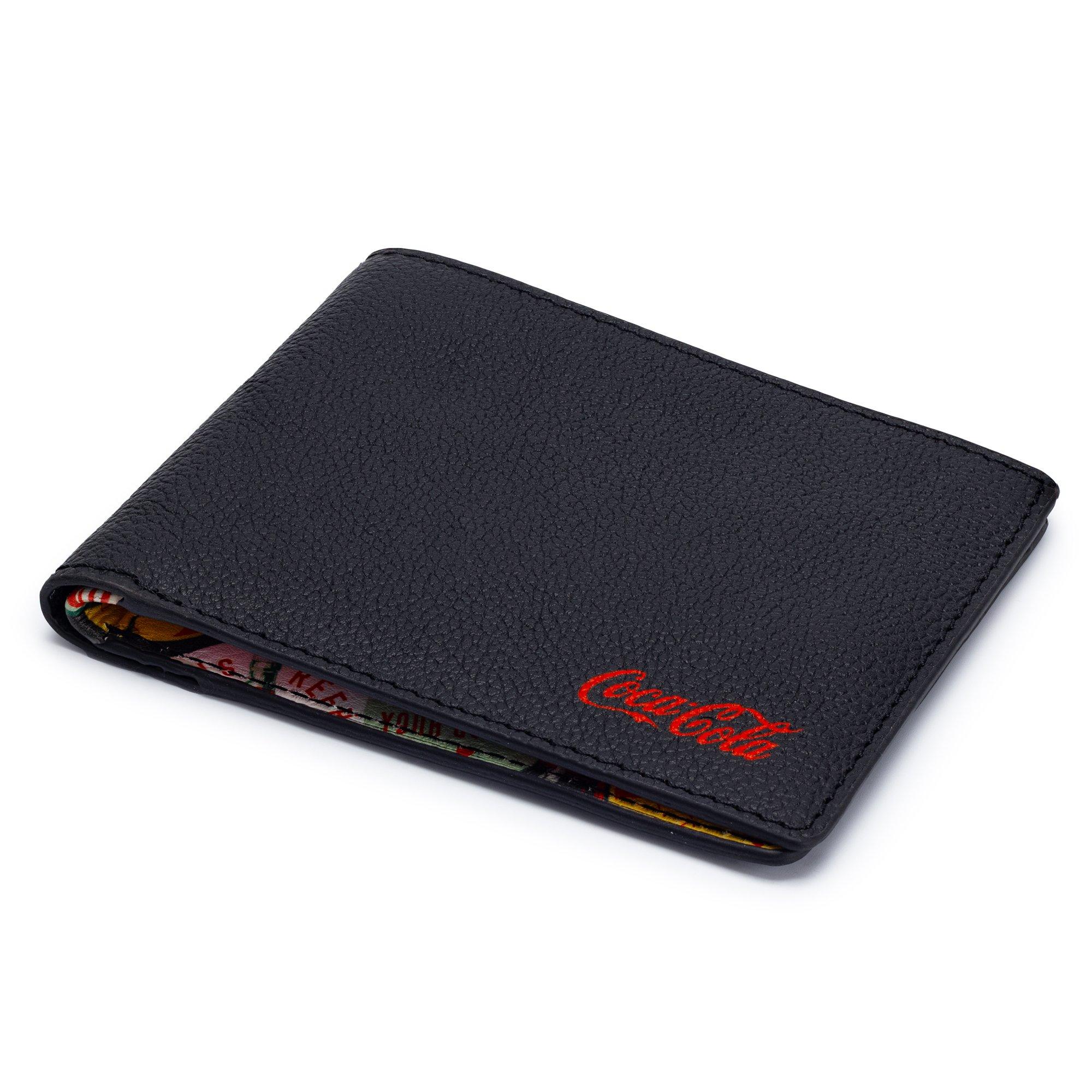 Black - Coca Cola - Coca-Cola Officially Licensed Badges Leather Wallet Unisex - 2