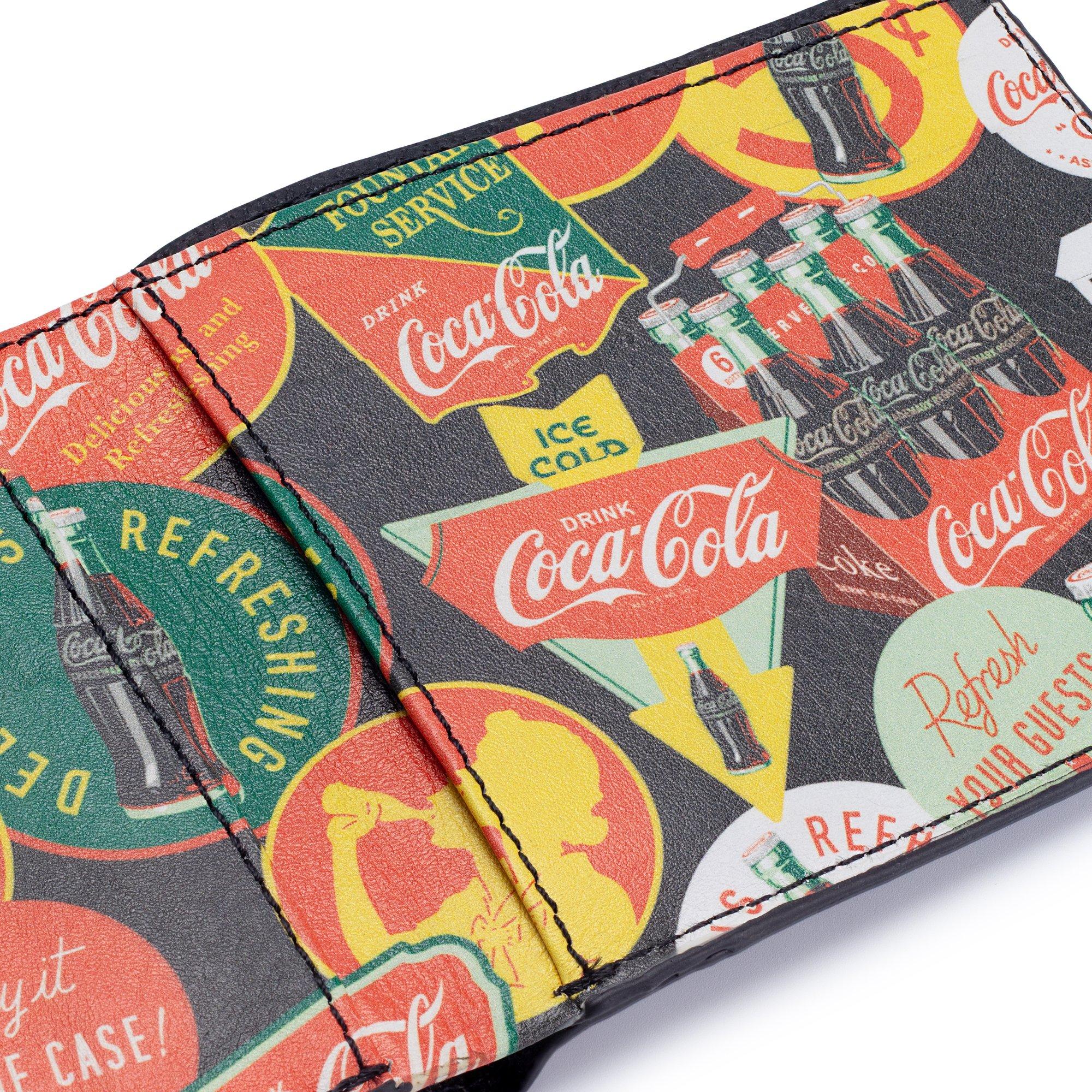 Black - Coca Cola - Coca-Cola Officially Licensed Badges Leather Wallet Unisex - 5