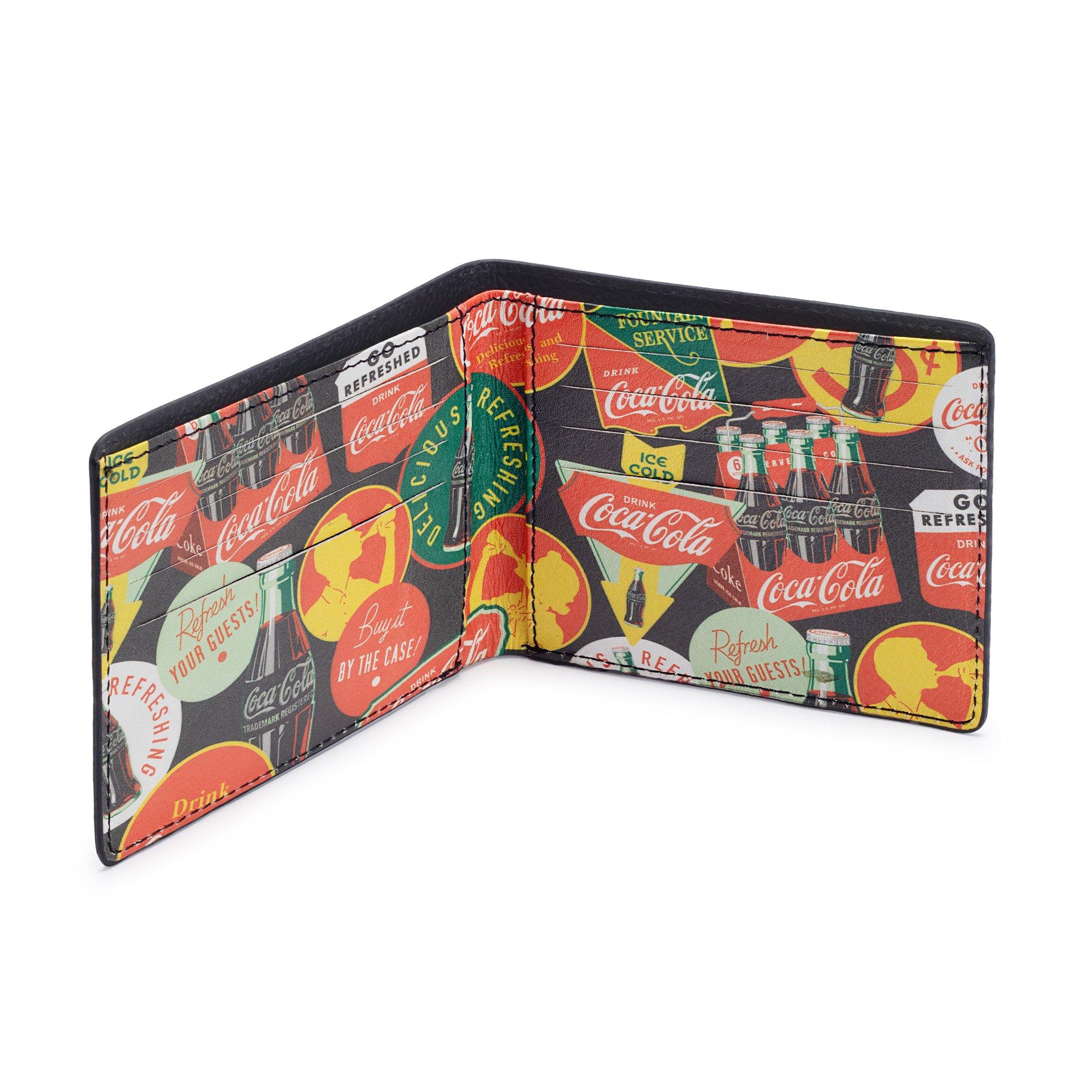 Black - Coca Cola - Coca-Cola Officially Licensed Badges Leather Wallet Unisex - 6