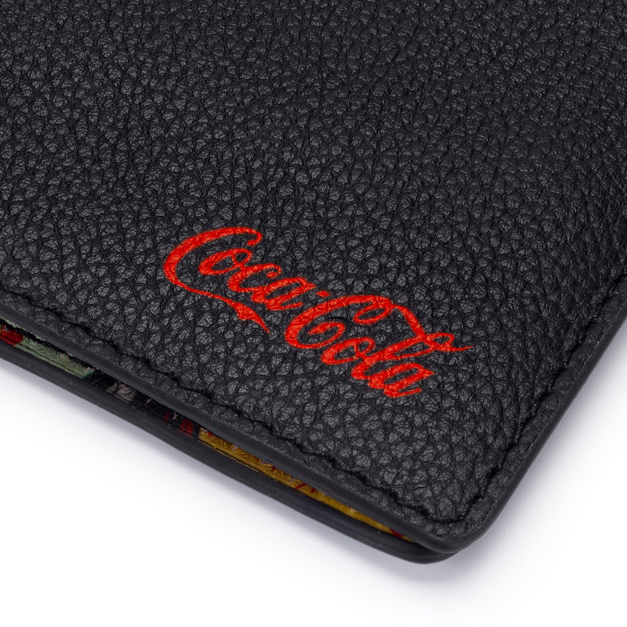 Black - Coca Cola - Coca-Cola Officially Licensed Badges Leather Wallet Unisex - 7