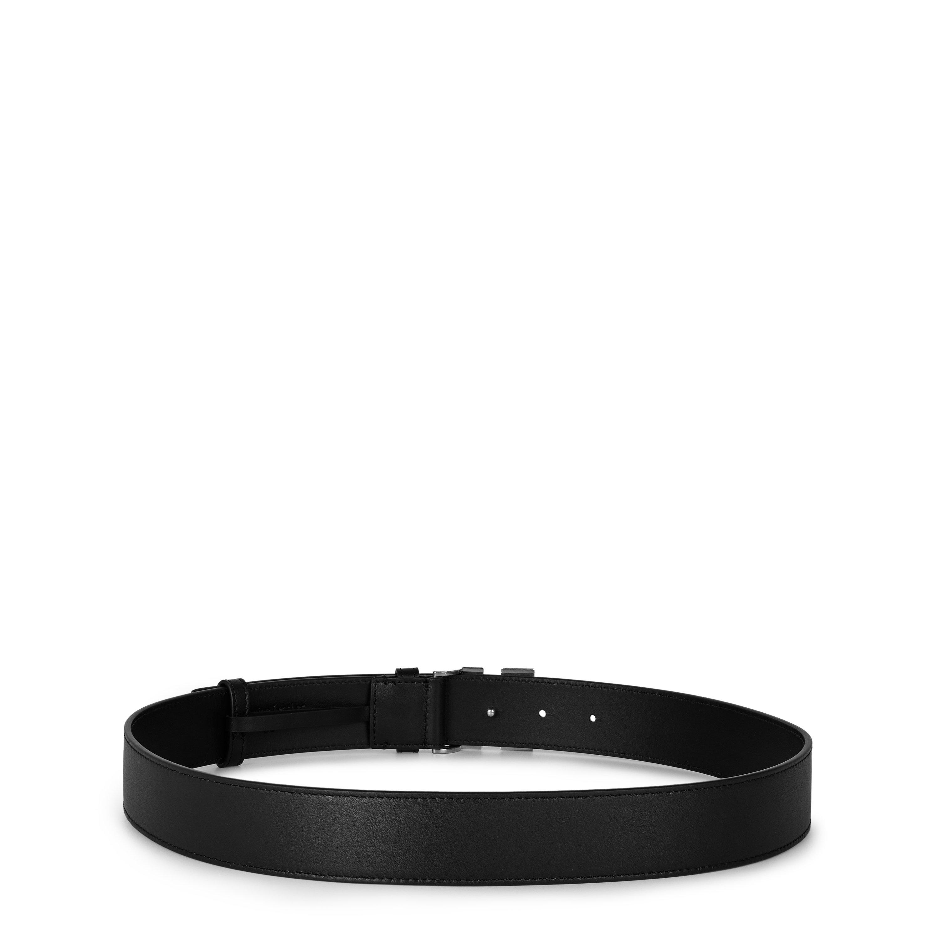 Black - Off White - Men's Classic Arrow Belt with Signature Logo - 2