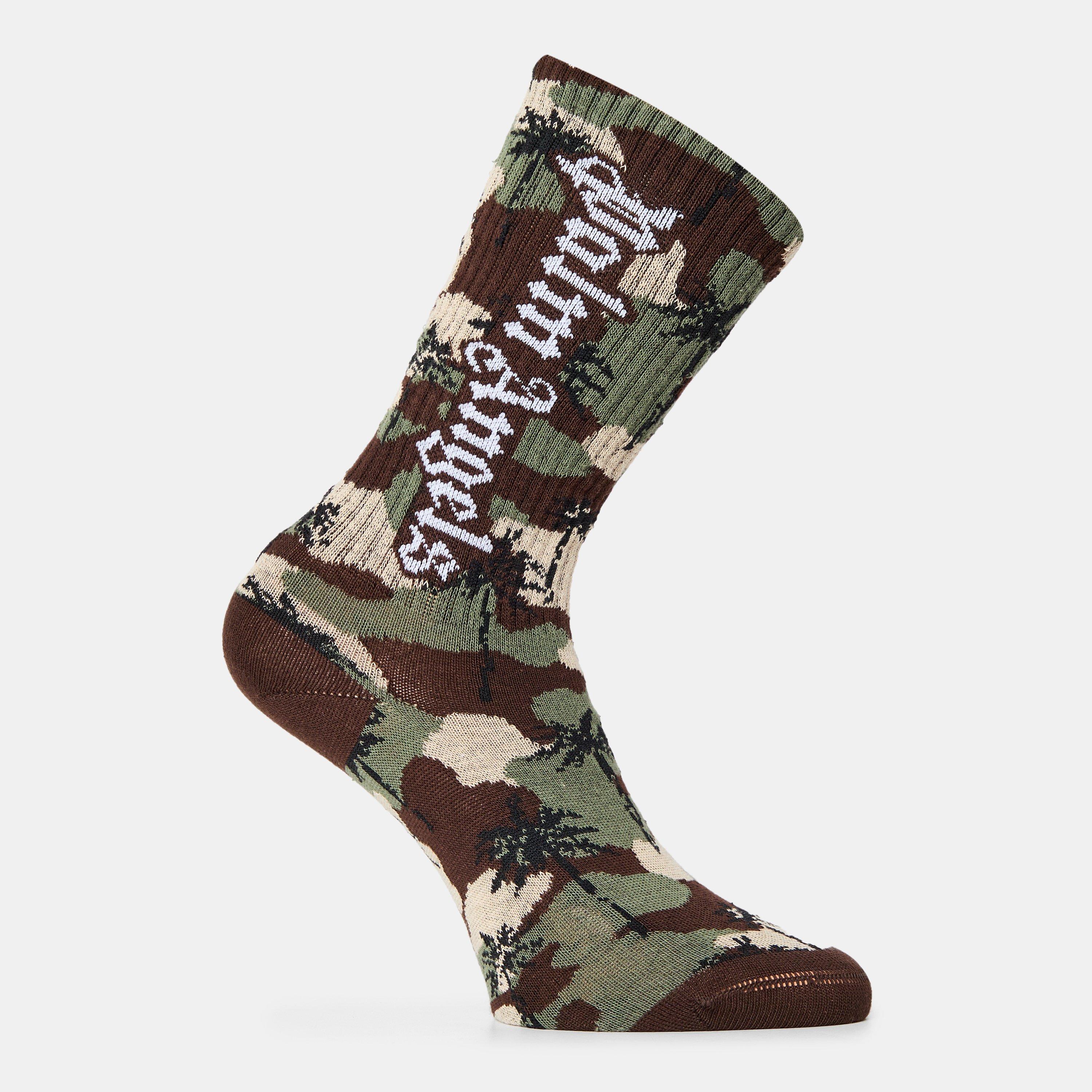 Palm Angels  Kids Kids' Logo Knee High Socks - Camo 8403 - I