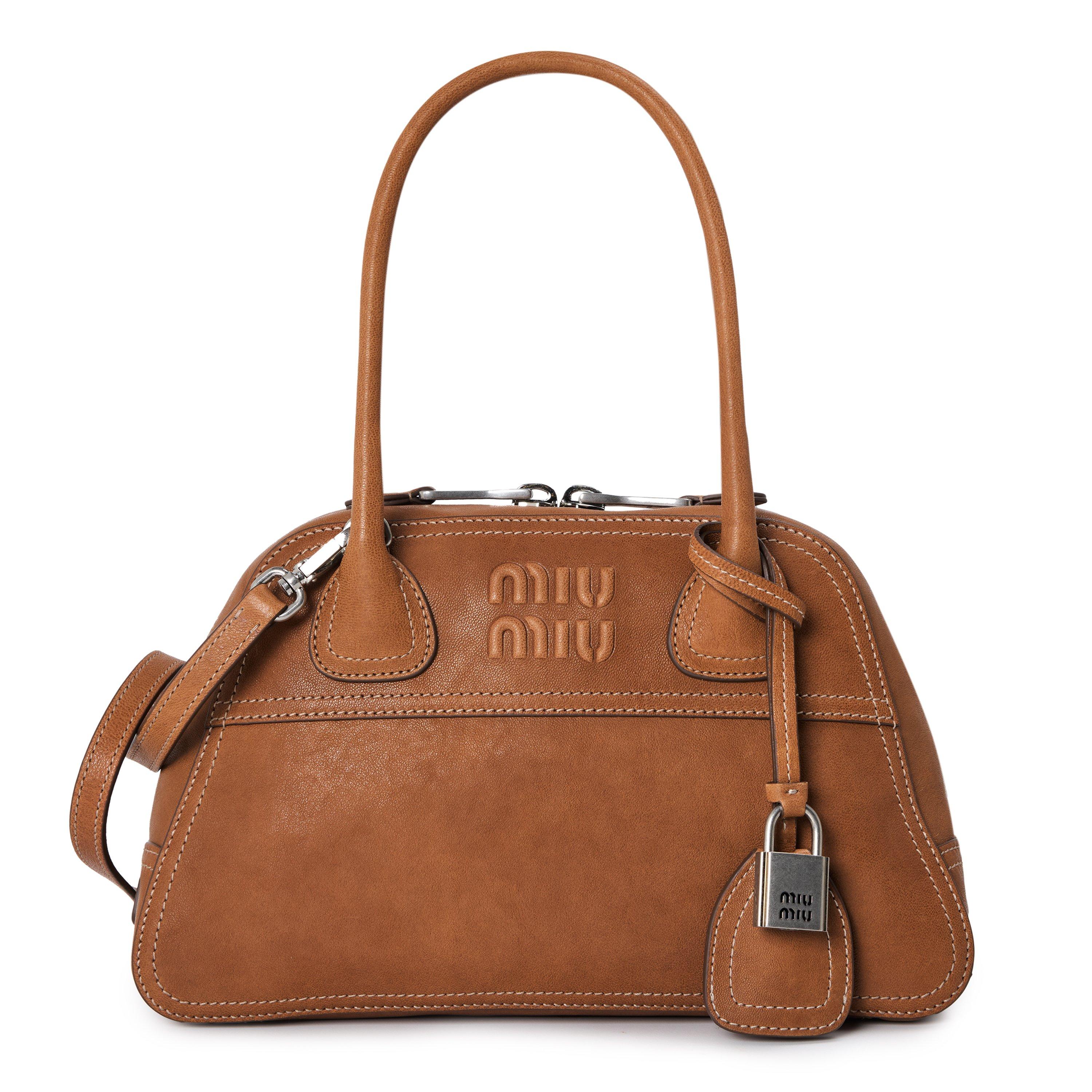 Caramel - Miu Miu - Miu Vivant Nappa Bag Ld64 - 1