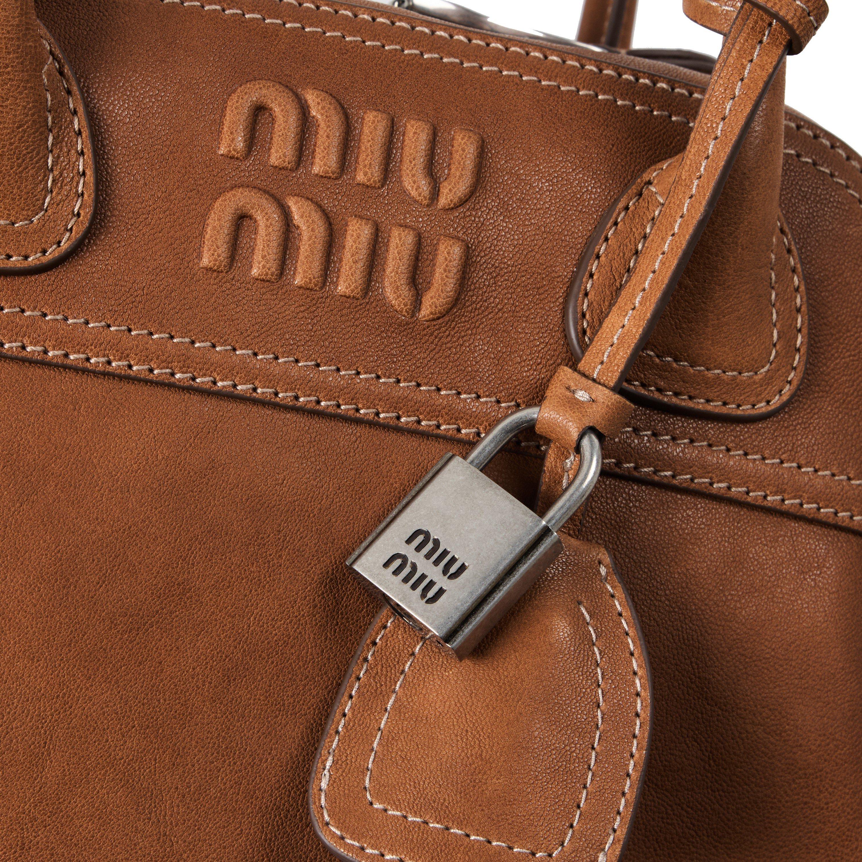 Caramel - Miu Miu - Miu Vivant Nappa Bag Ld64 - 4