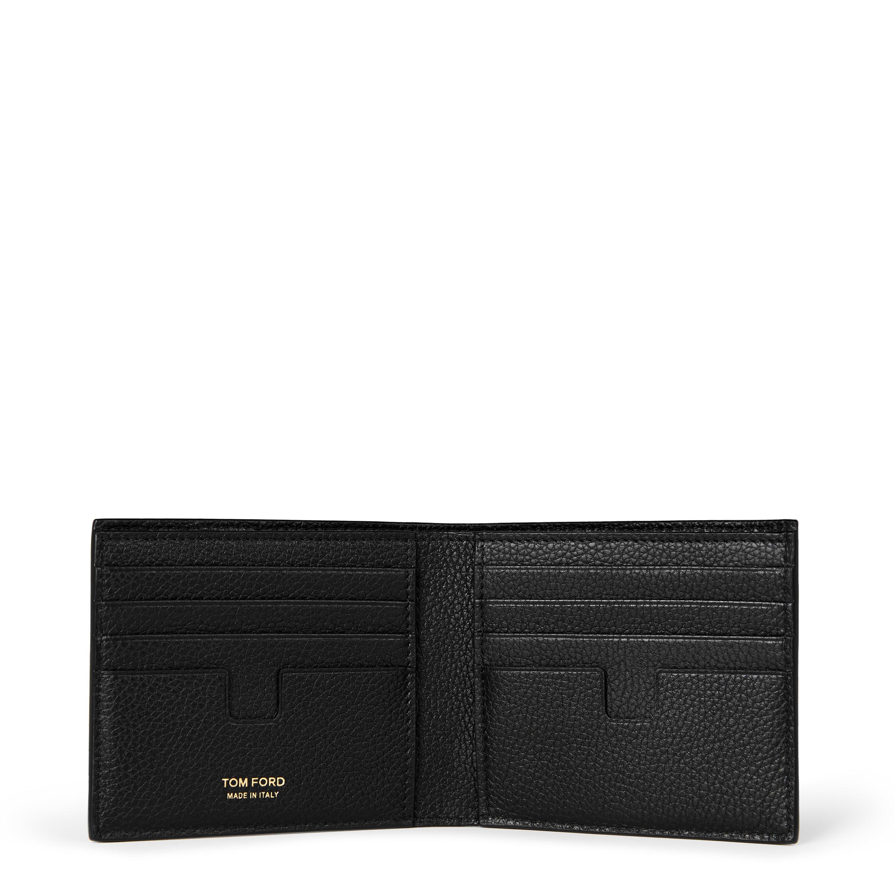 Black/Gold - Tom Ford - Gold Tone Logo Wallet - 3