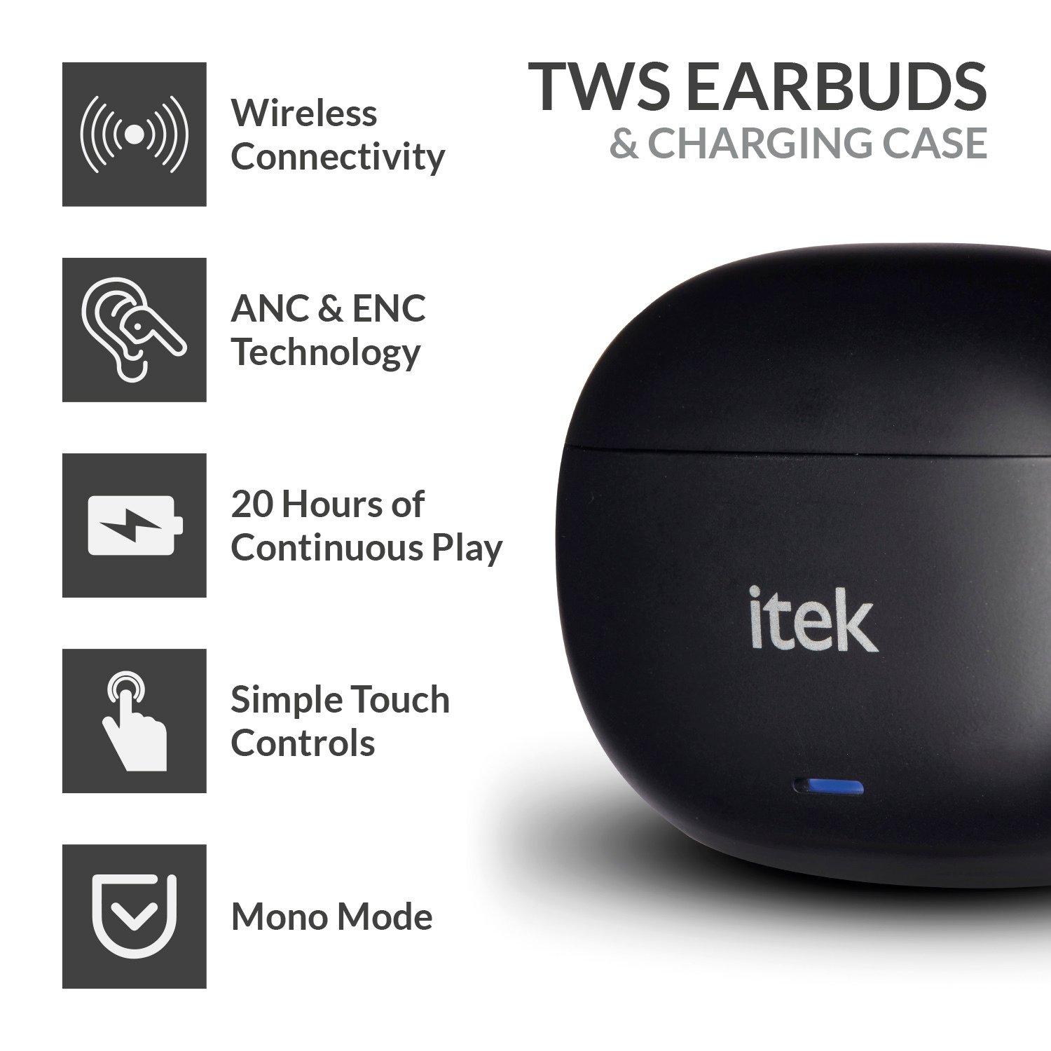 Nero - iTek - In-Ear Headphones with Case - 2