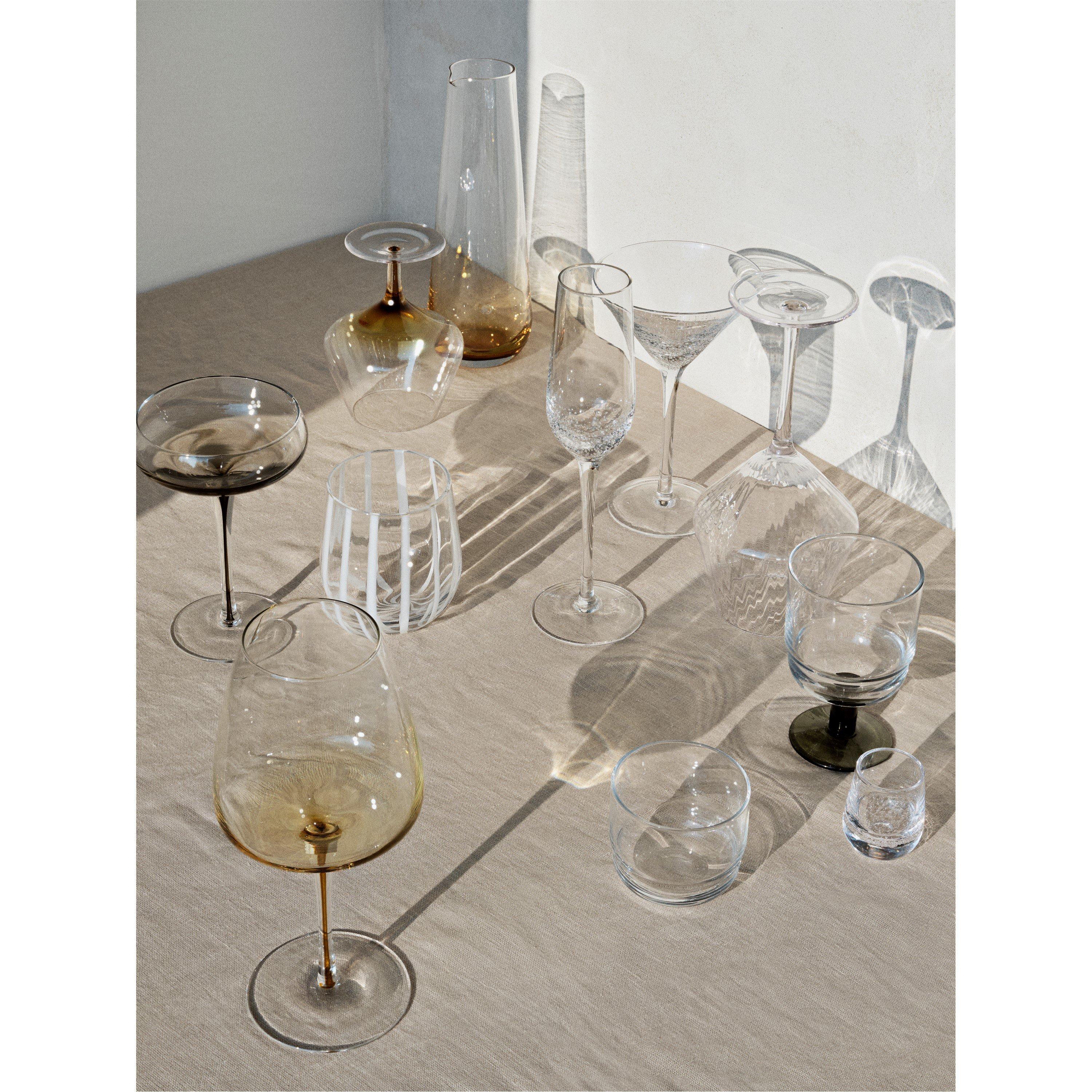 Clear/Grey - Broste Copenhagen - Smoke Cocktail Glass - Set of 4 - 2
