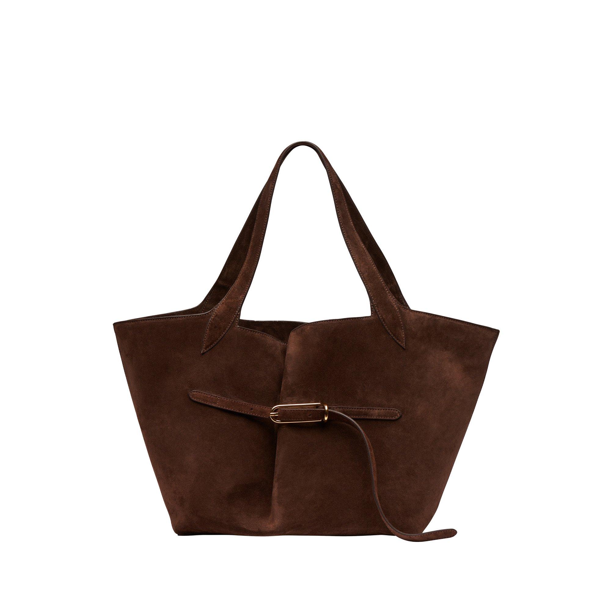 Drk Brwn Suede - Liffner - Lif Belted Tote Ld64 - 1
