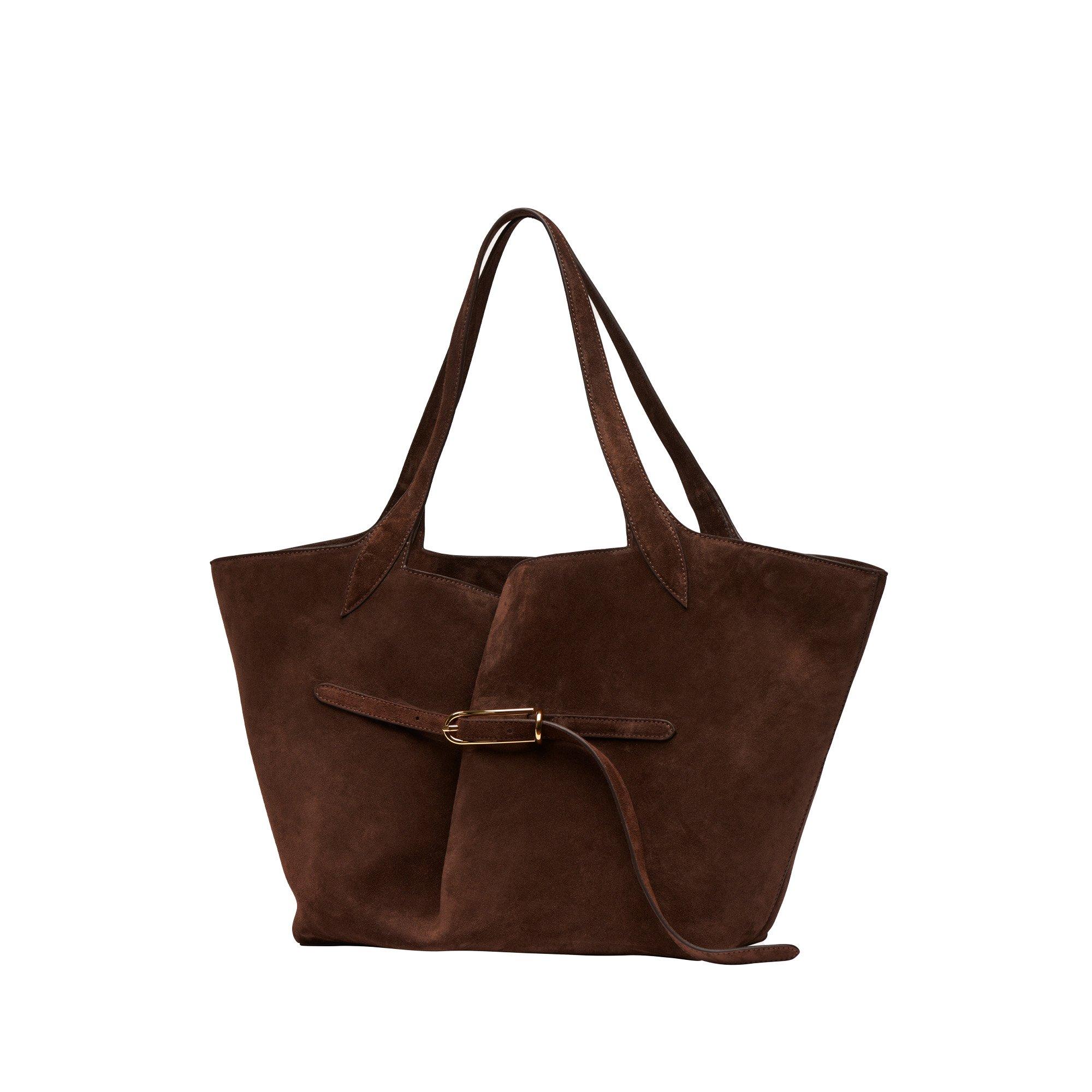 Drk Brwn Suede - Liffner - Lif Belted Tote Ld64 - 3