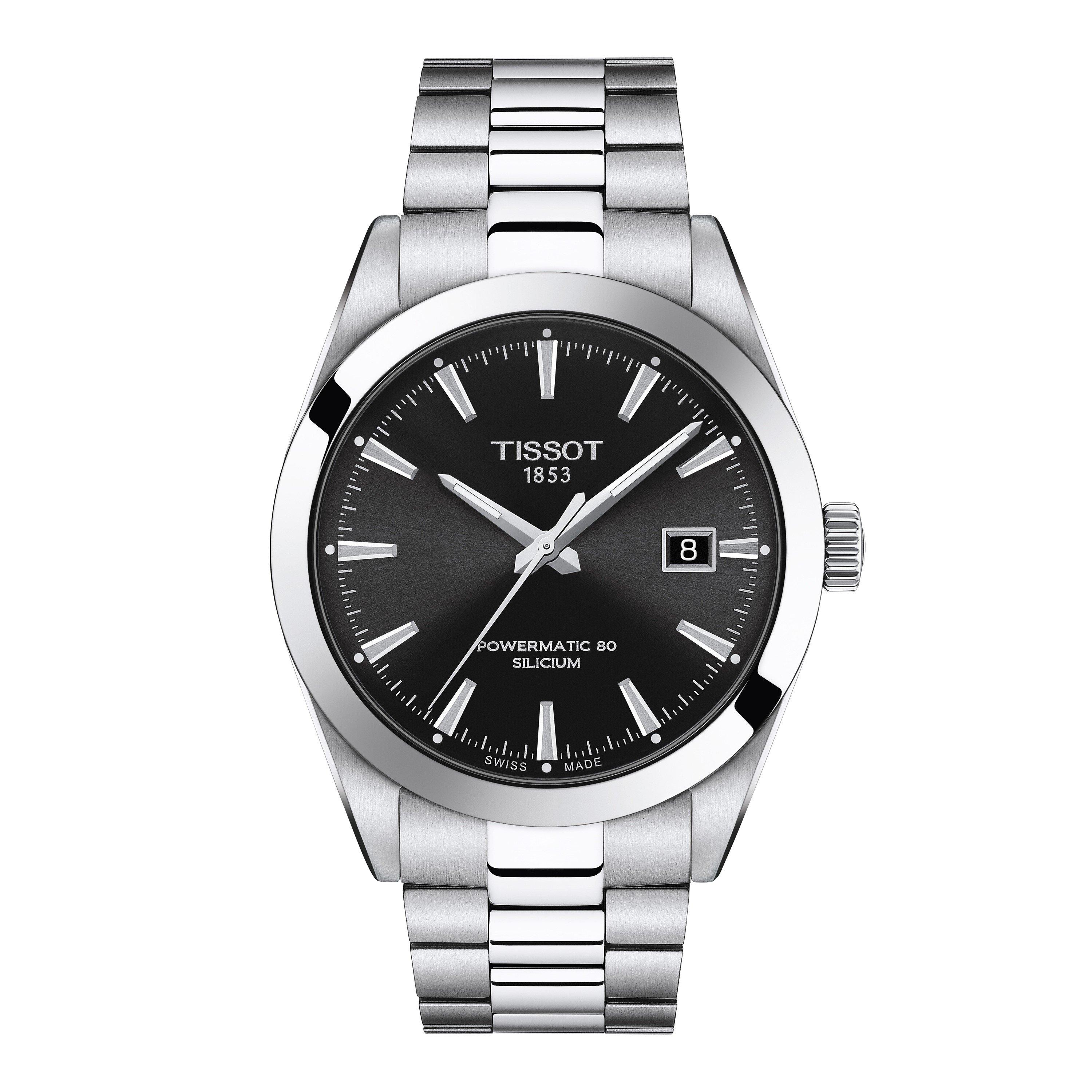 Tissot Men's Gentleman Automatic Stainless 40Mm Watch - Black/Steel