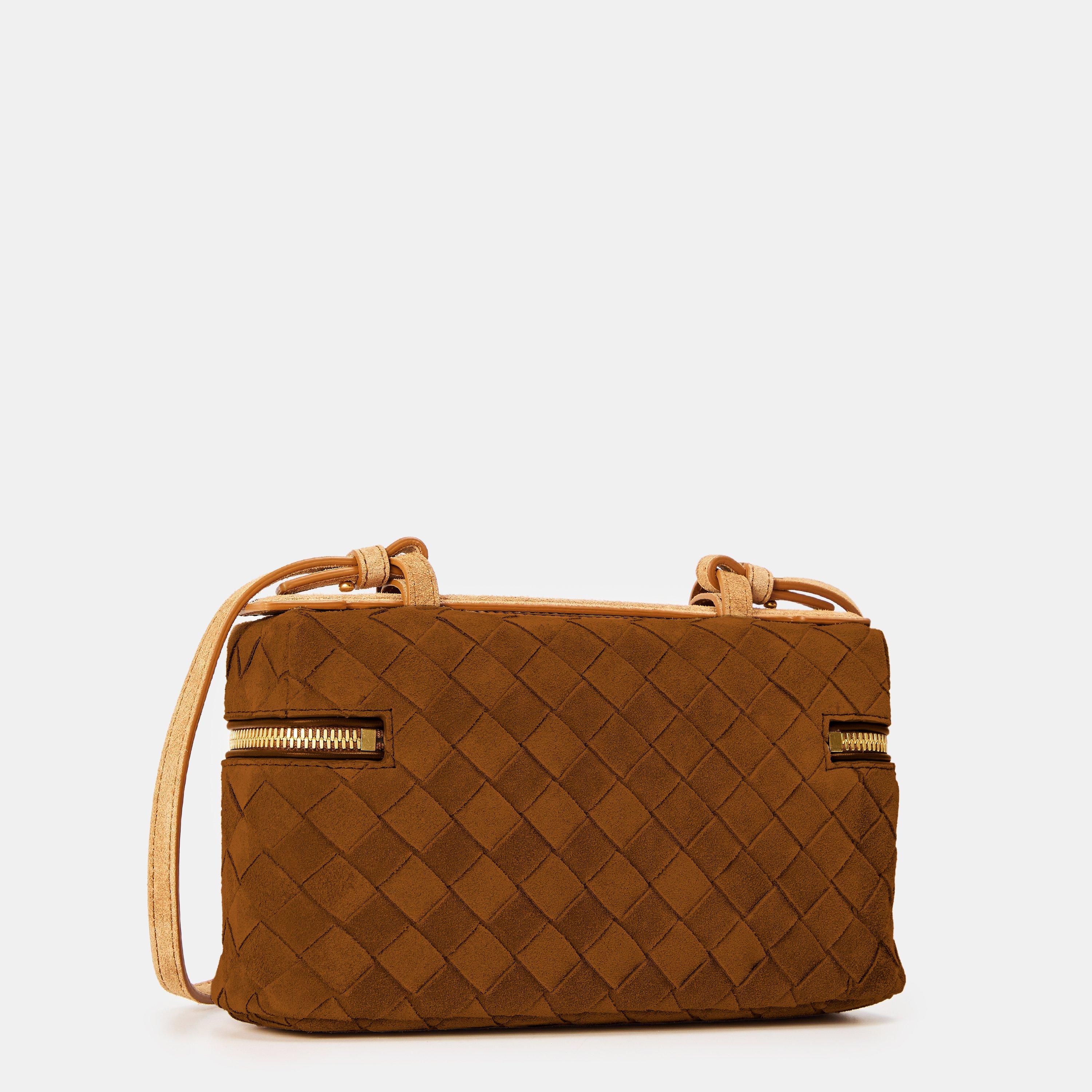 Amber - Bottega Veneta - Women's Suede Top Handle Bag - 2