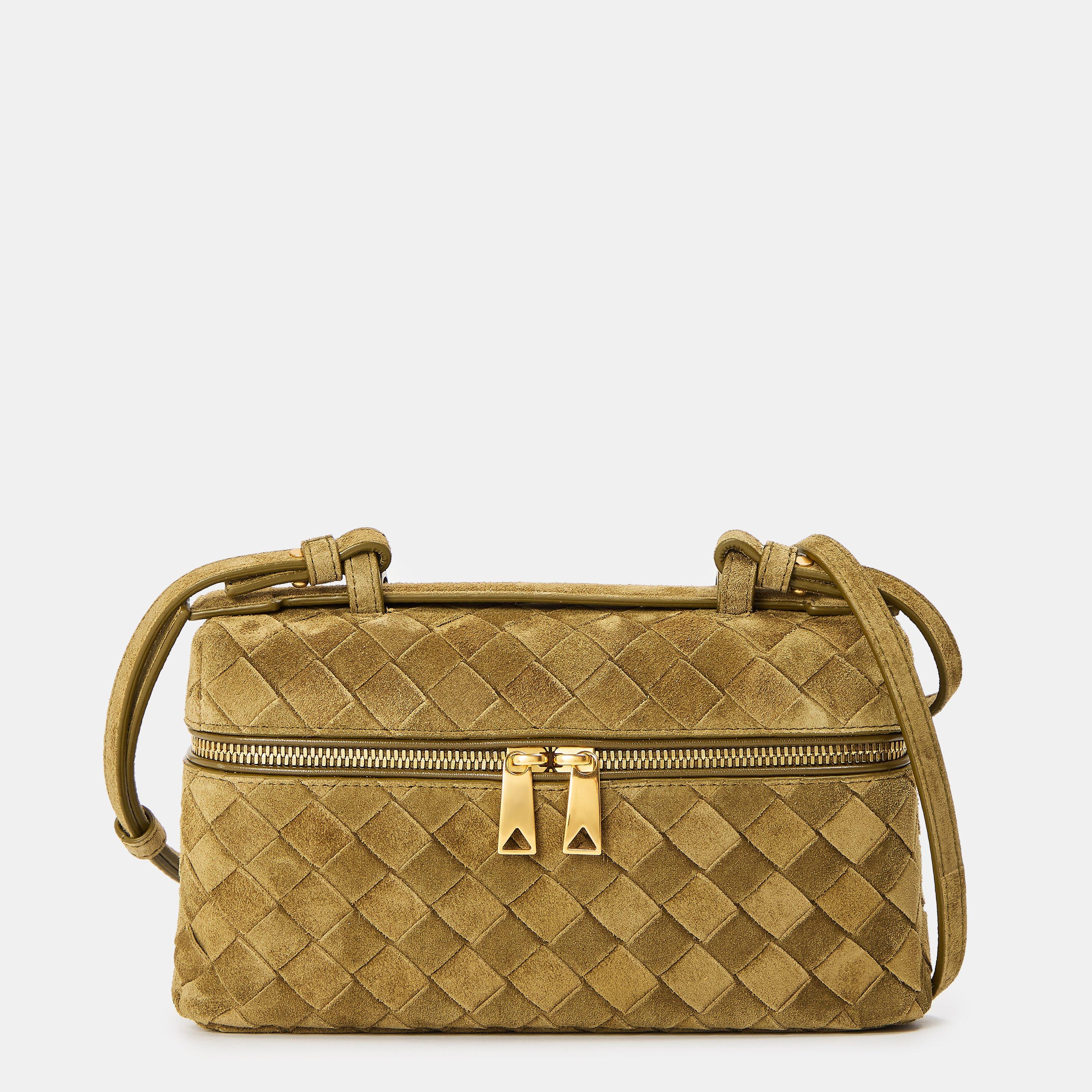 Women's Suede Top Handle Bag