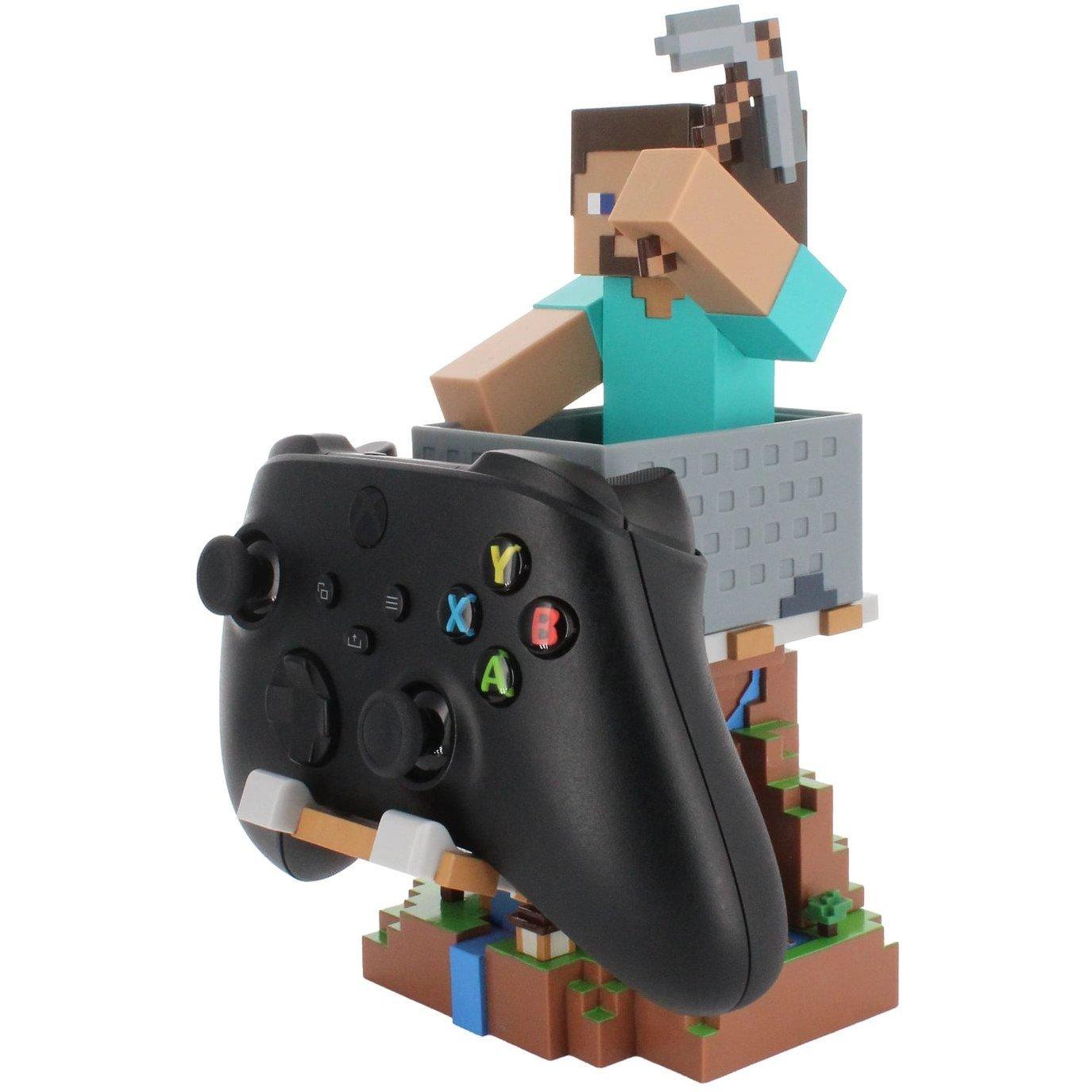 Cable Guys Minecraft: Steve Cable Guy R.E.S.T Collectible Figure Device ...