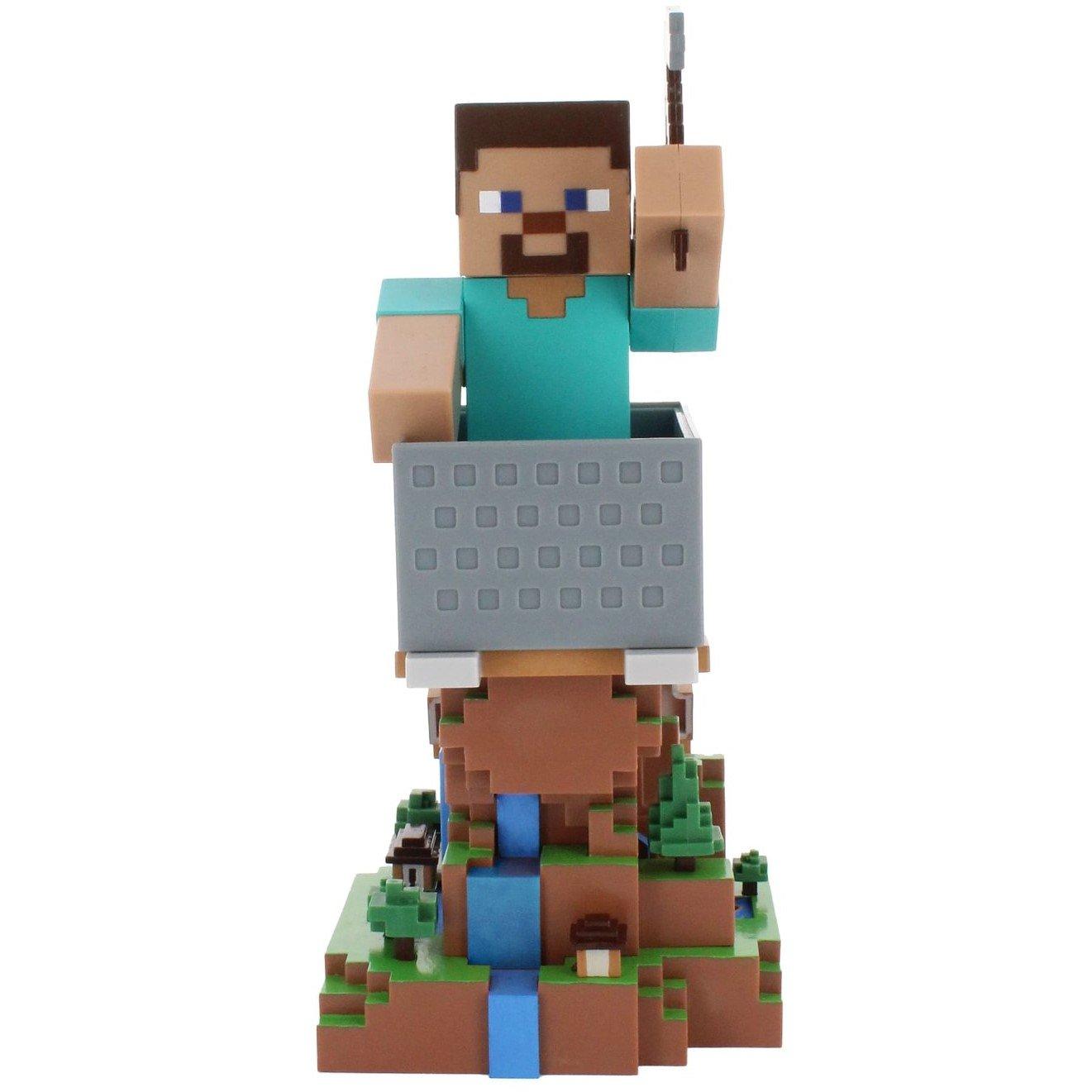 Multi - Cable Guys - Minecraft: Steve Cable Guy R.E.S.T Collectible Figure Device Holder - 4