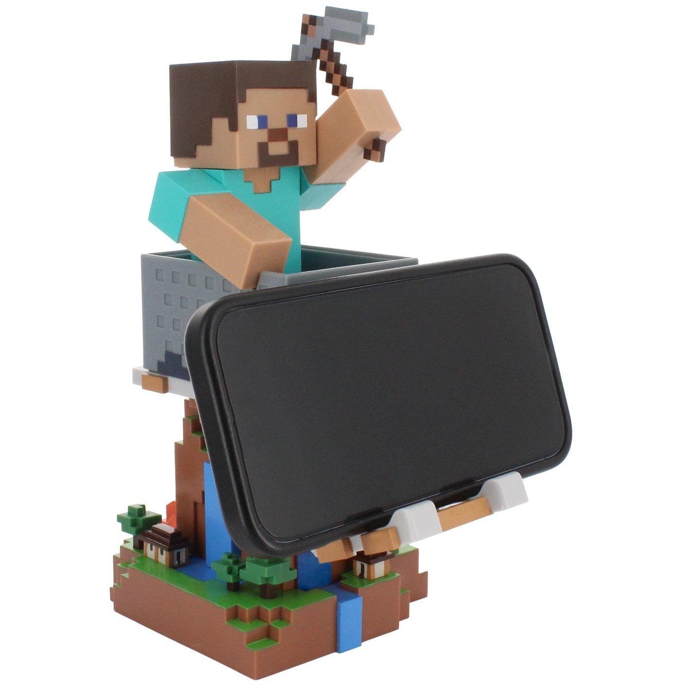 Cable Guys Minecraft: Steve Cable Guy R.E.S.T Collectible Figure Device ...