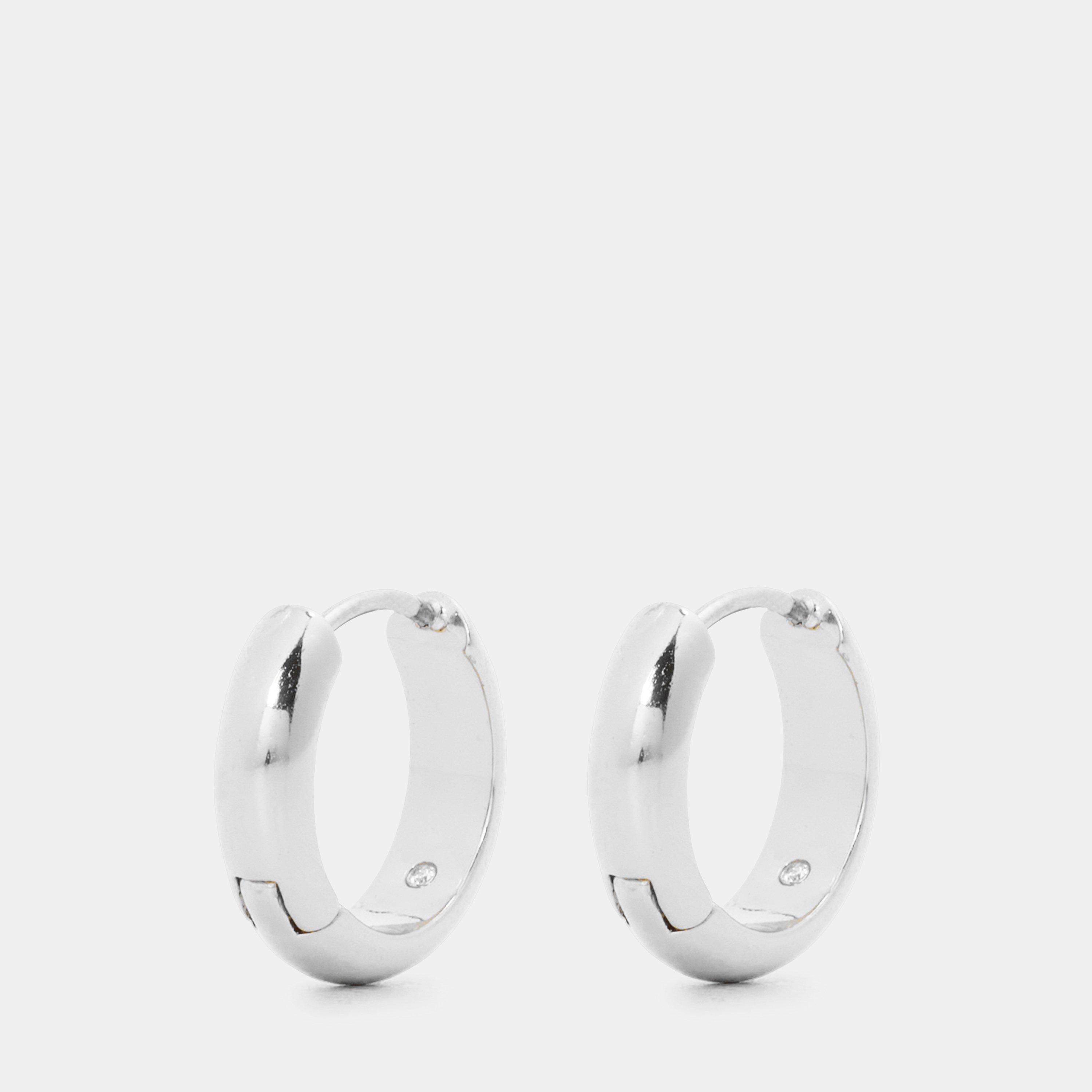 Silver - Kate Spade - Women's Brilliant Huggie Earrings - 2