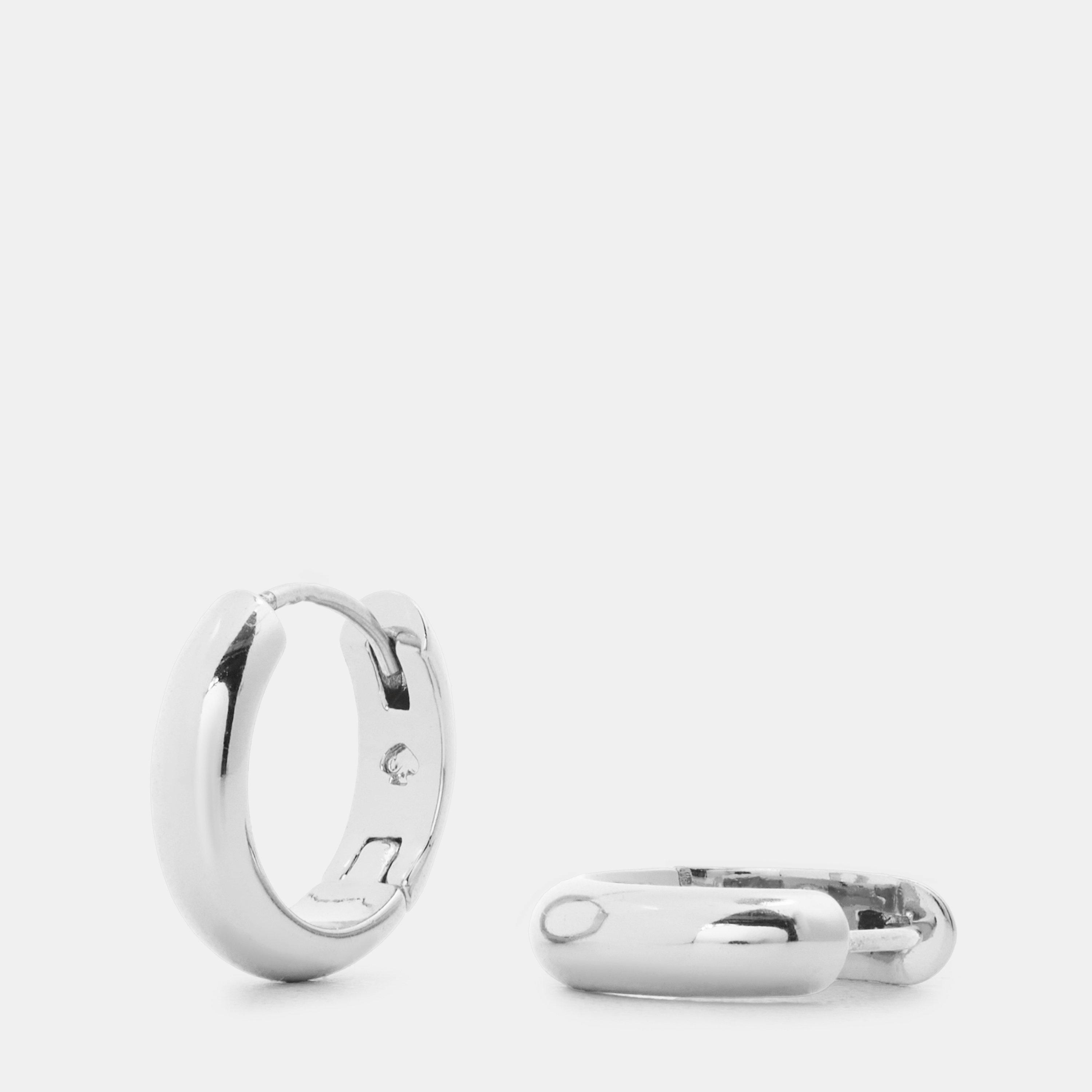 Silver - Kate Spade - Women's Brilliant Huggie Earrings - 3