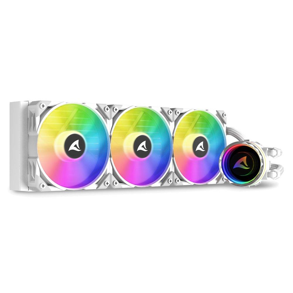 Black - Sharkoon - S90 RGB White All-in-One Water Cooling - 1