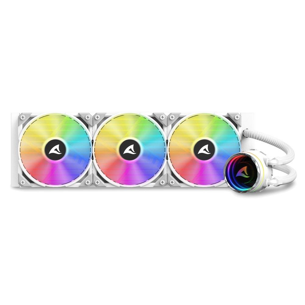 Black - Sharkoon - S90 RGB White All-in-One Water Cooling - 2