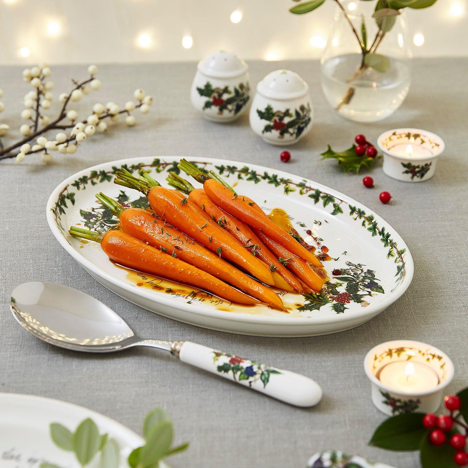 Green - Portmeirion Holly and Ivy - The Holly and the Ivy Platter - 2