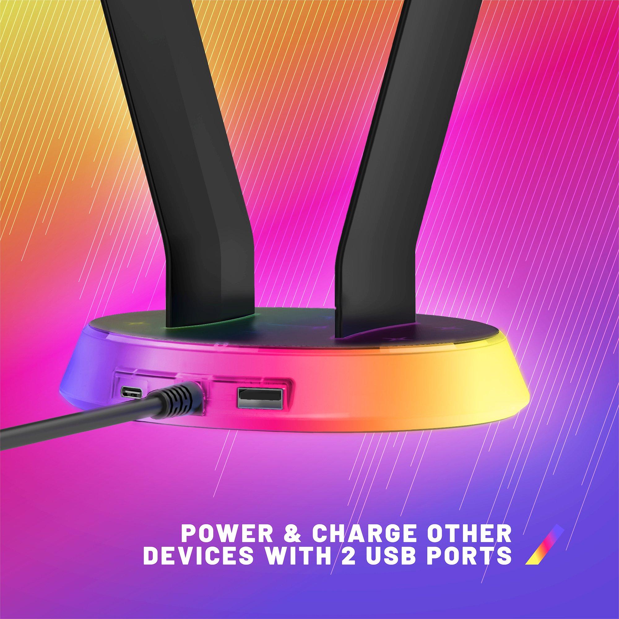 Glow Black - Stealth - Glow Gaming Headset Stand - Black - 11