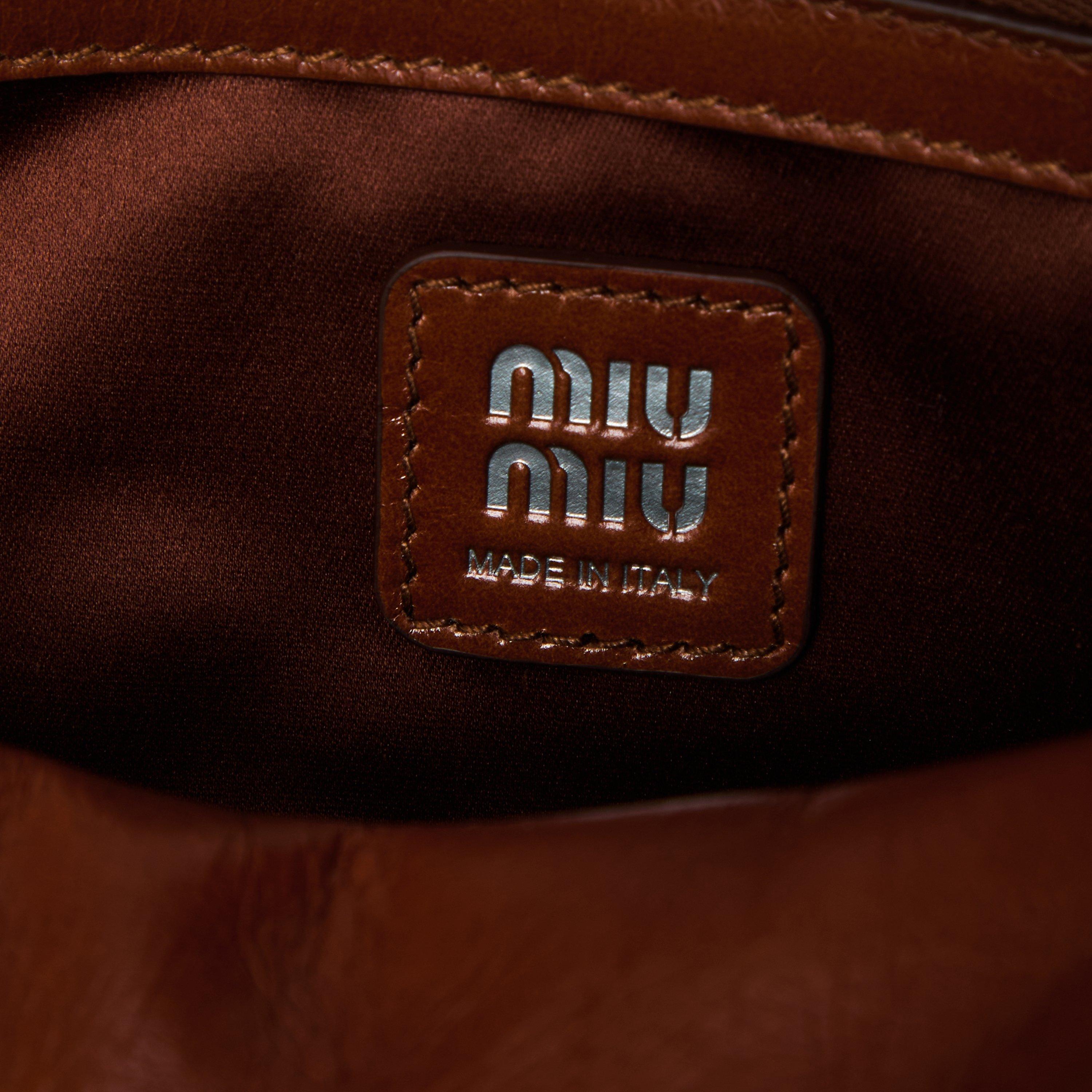 Palissandro - Miu Miu - Miu Shiny Leather HB Ld64 - 4
