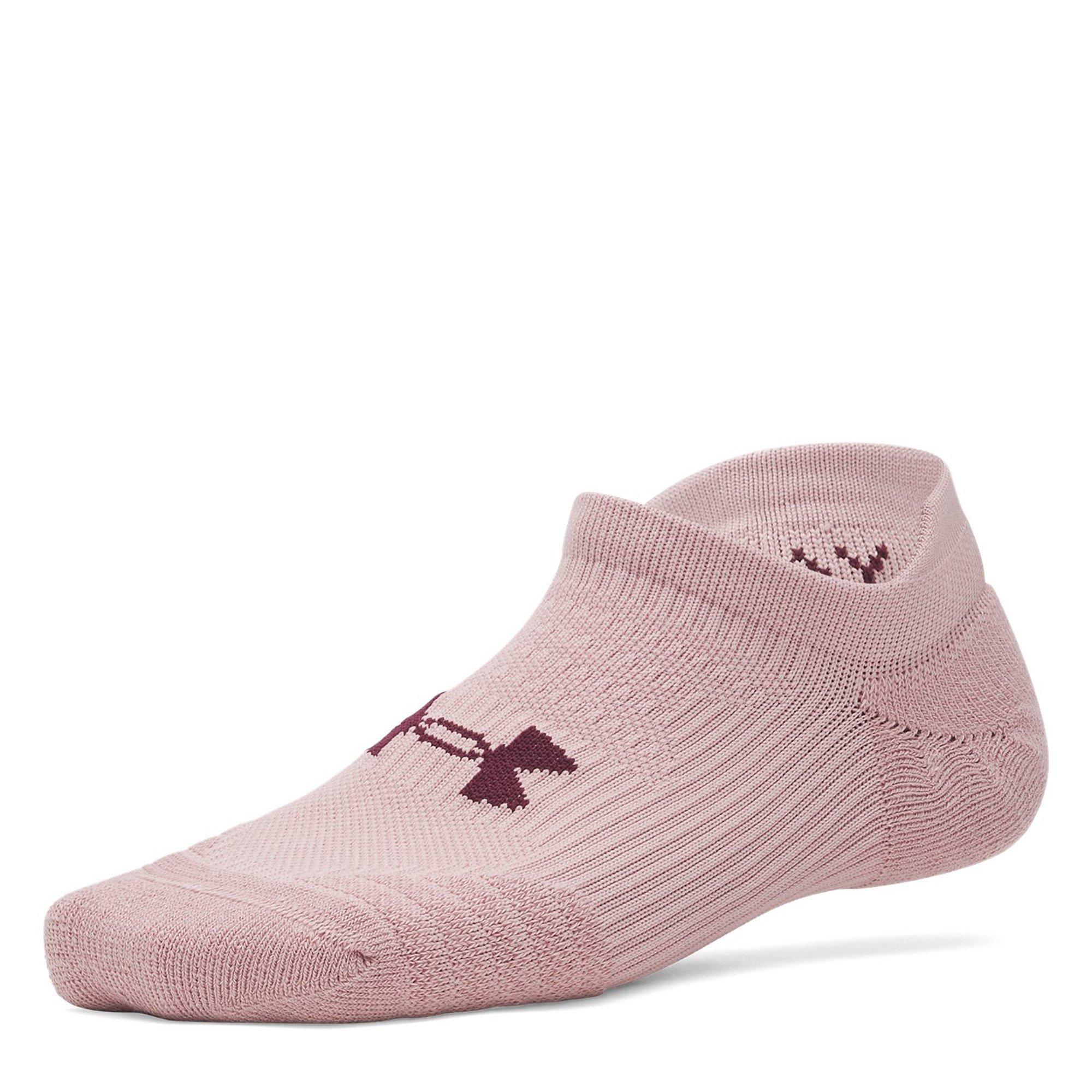 T.Pink/Maroon - Under Armour - Play Up Trainer Socks - 2