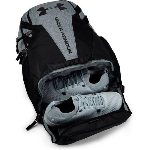 Pitch Gray/Blk - Under Armour - Hustle 3.0 Backpack - 7