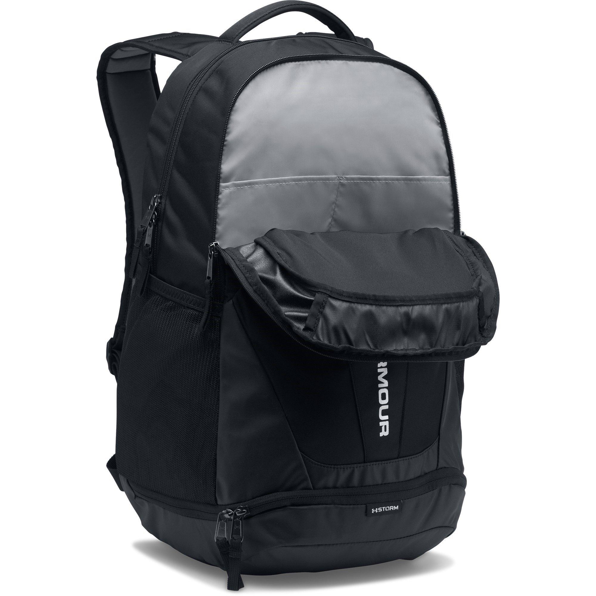 Black/Silver - Under Armour - Hustle 3.0 Backpack - 11