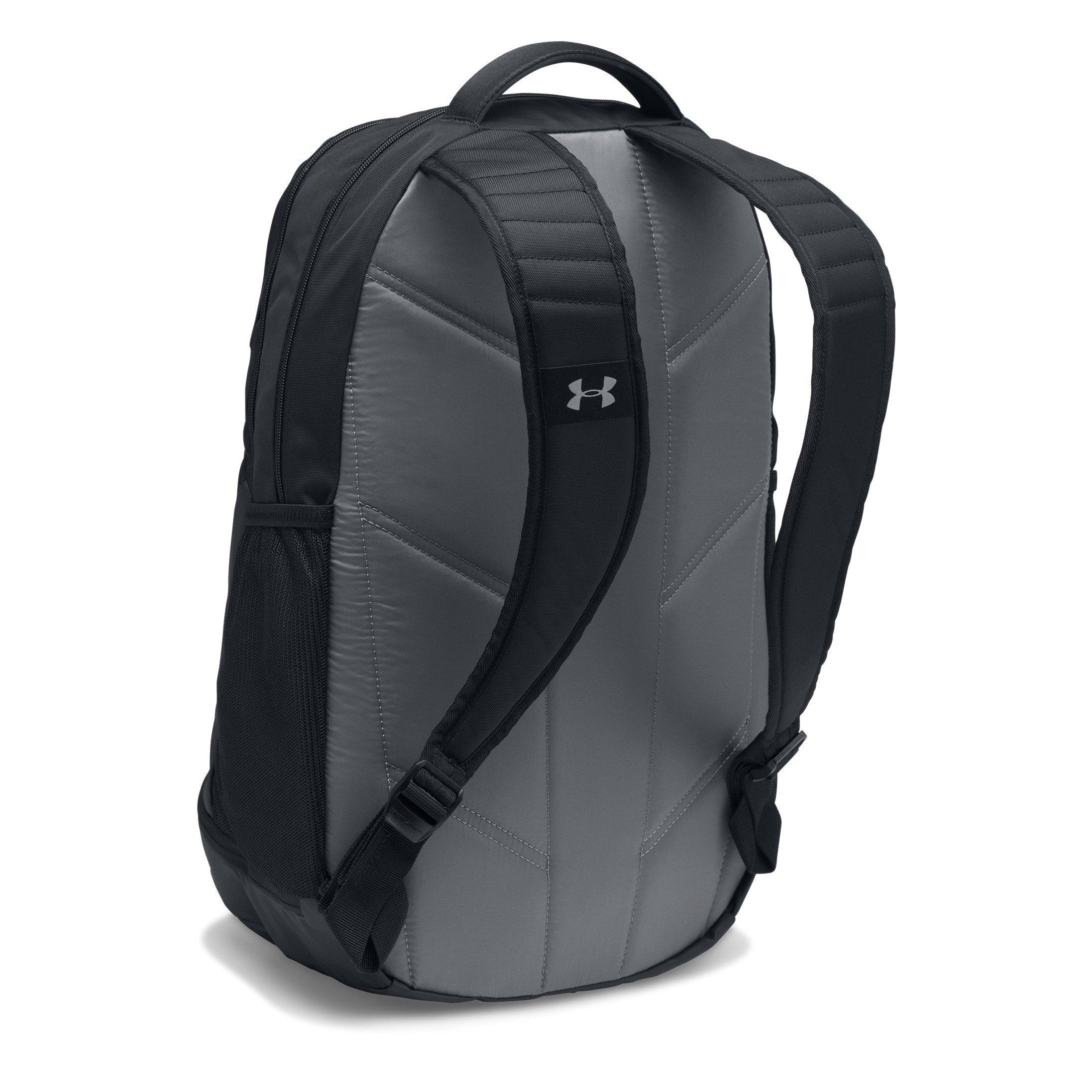 Black/Silver - Under Armour - Hustle 3.0 Backpack - 4