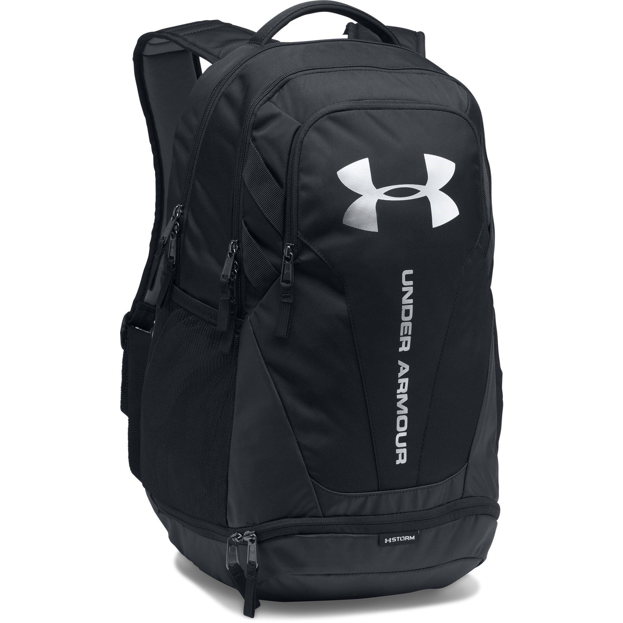 Black/Silver - Under Armour - Hustle 3.0 Backpack - 6