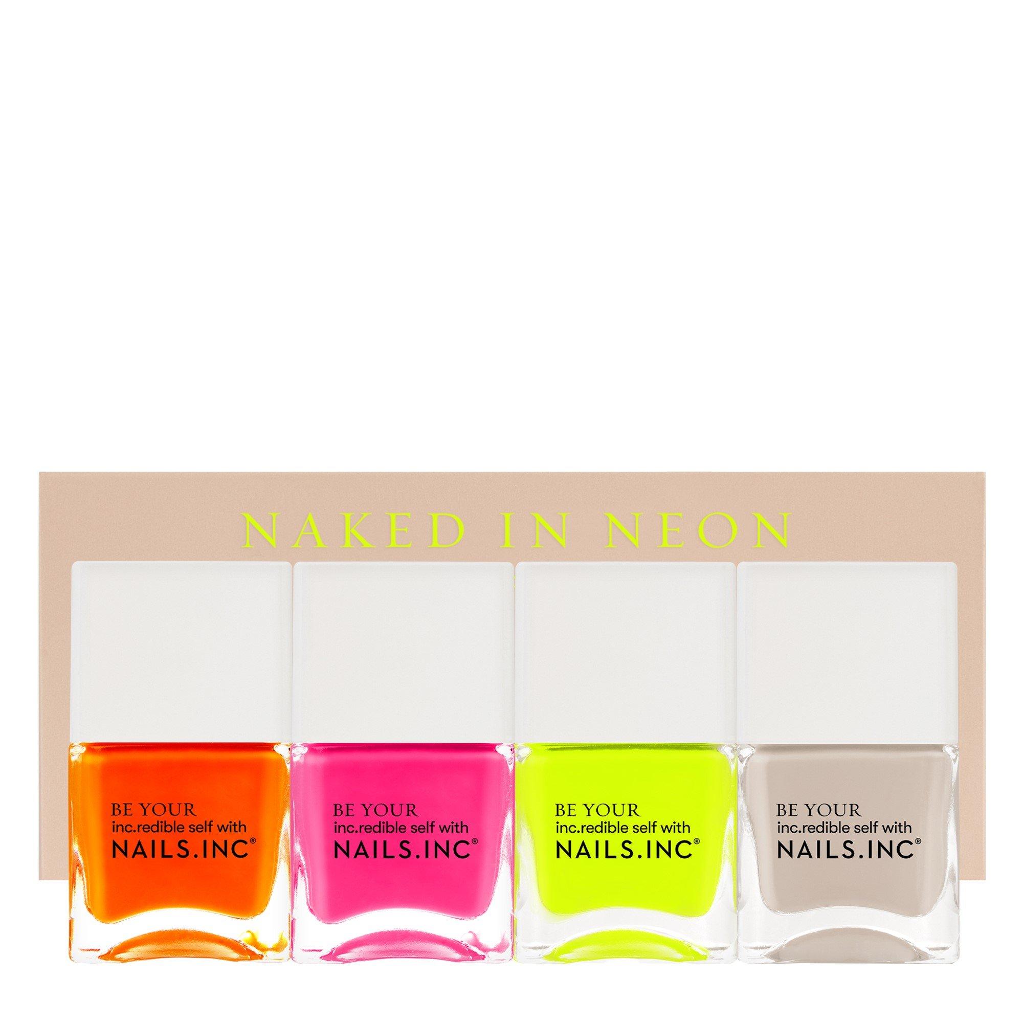 Naked in Neon - Nails Inc - Neon Nail Polish Quad - 1
