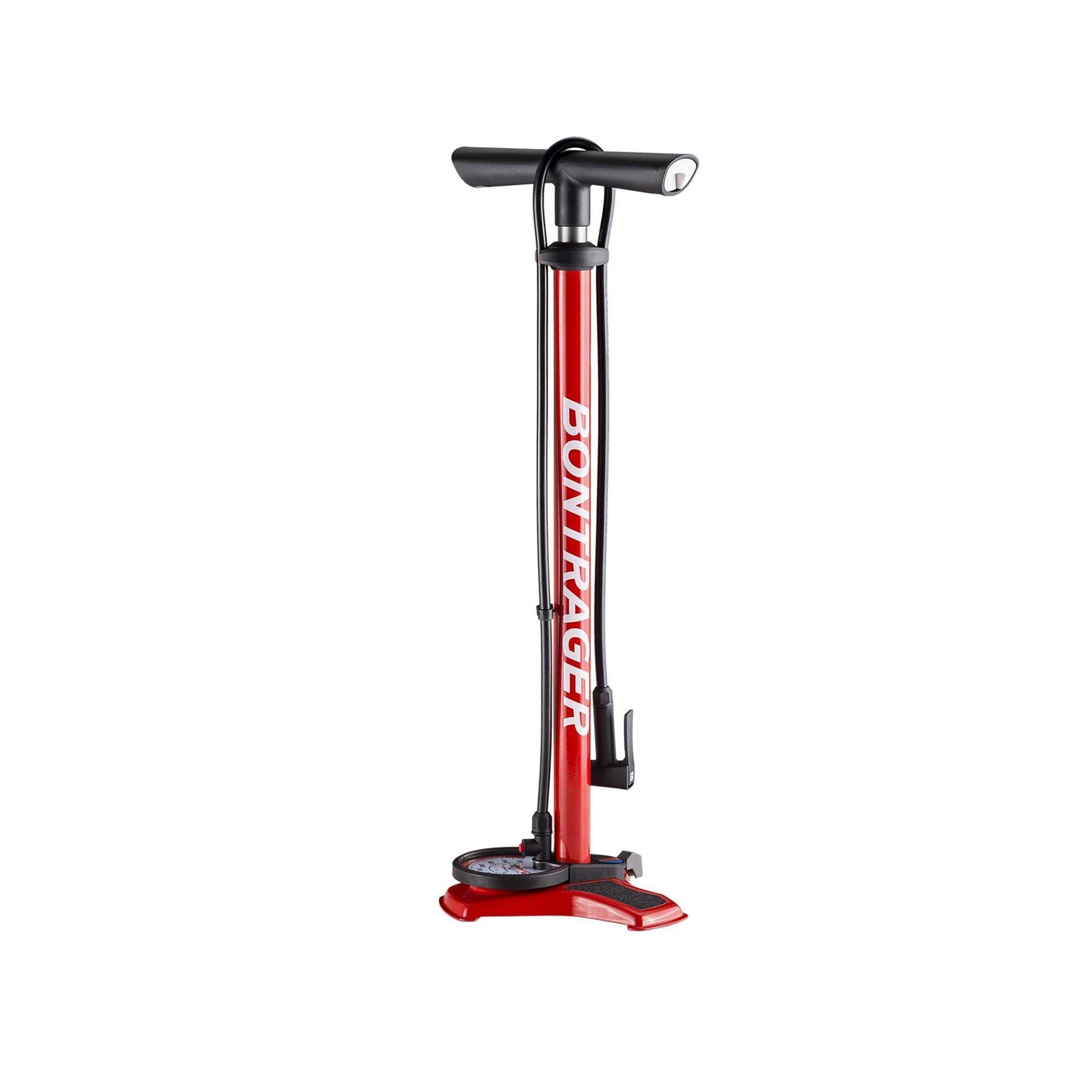 Red - Bontrager - Dual Charger Floor Pump